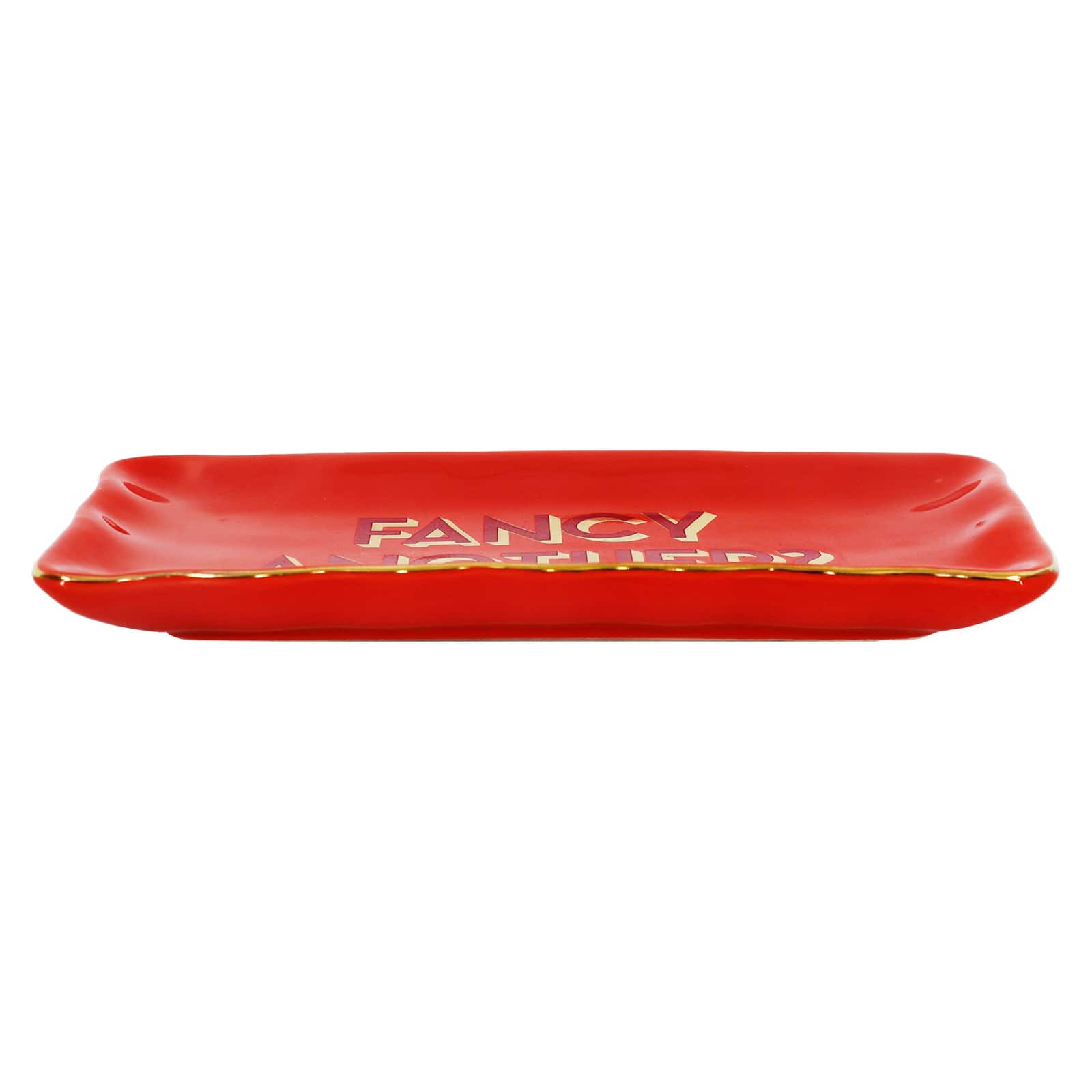 6.75" Red Fancy Another Ceramic Plate by Ashland®
