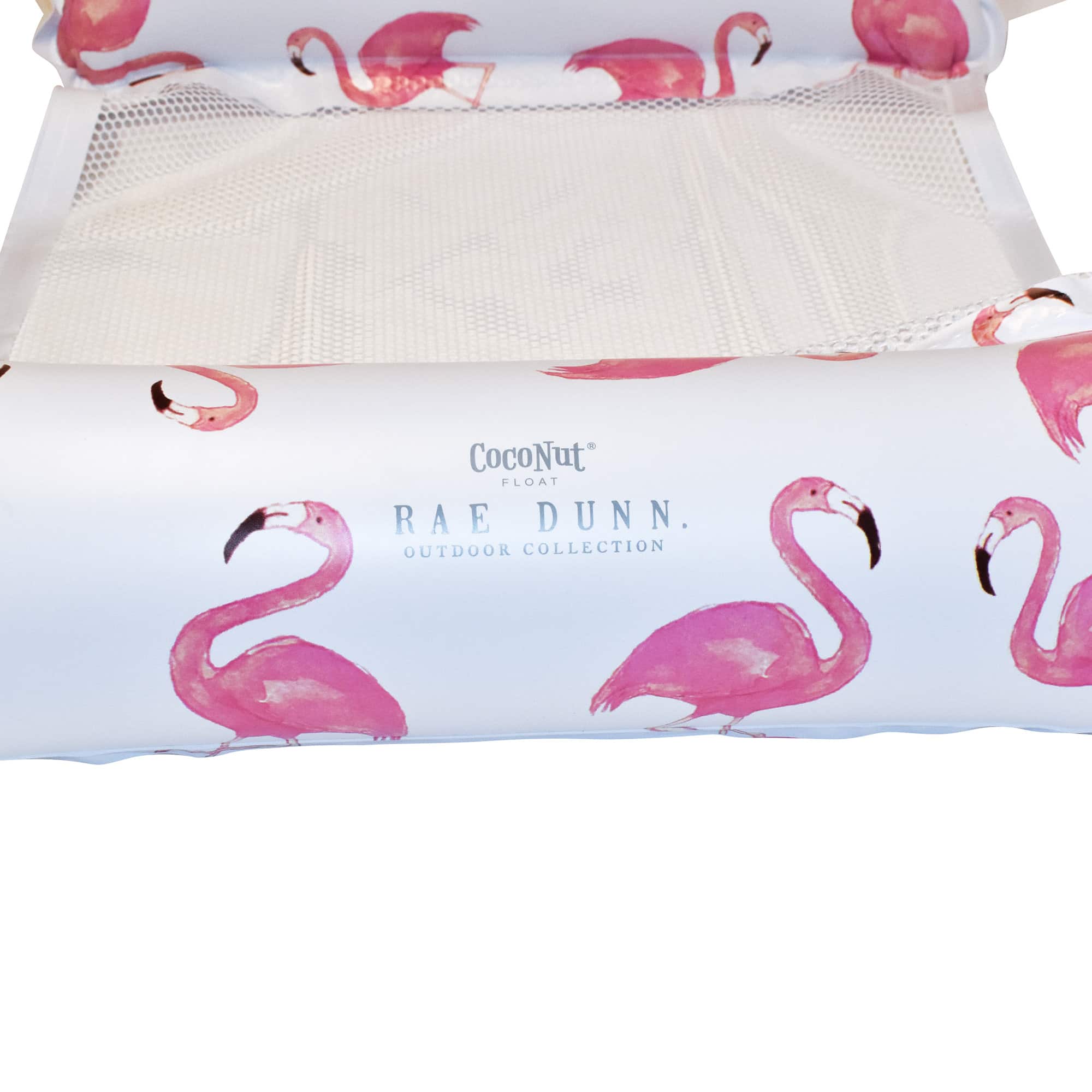 Rae Dunn 4.5ft. Pretty in Pink Flamingo Pattern Hammock Pool Lounger