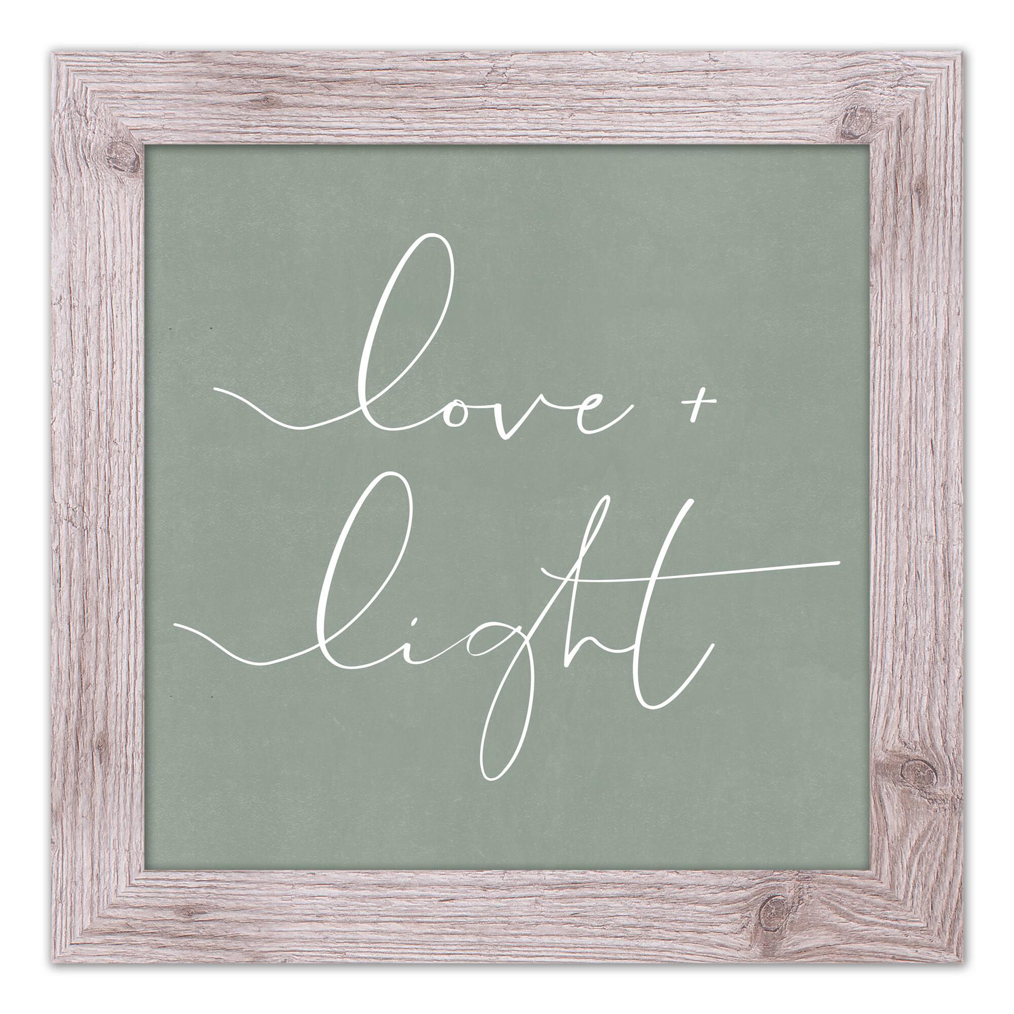 Love and Light Western Framed Print