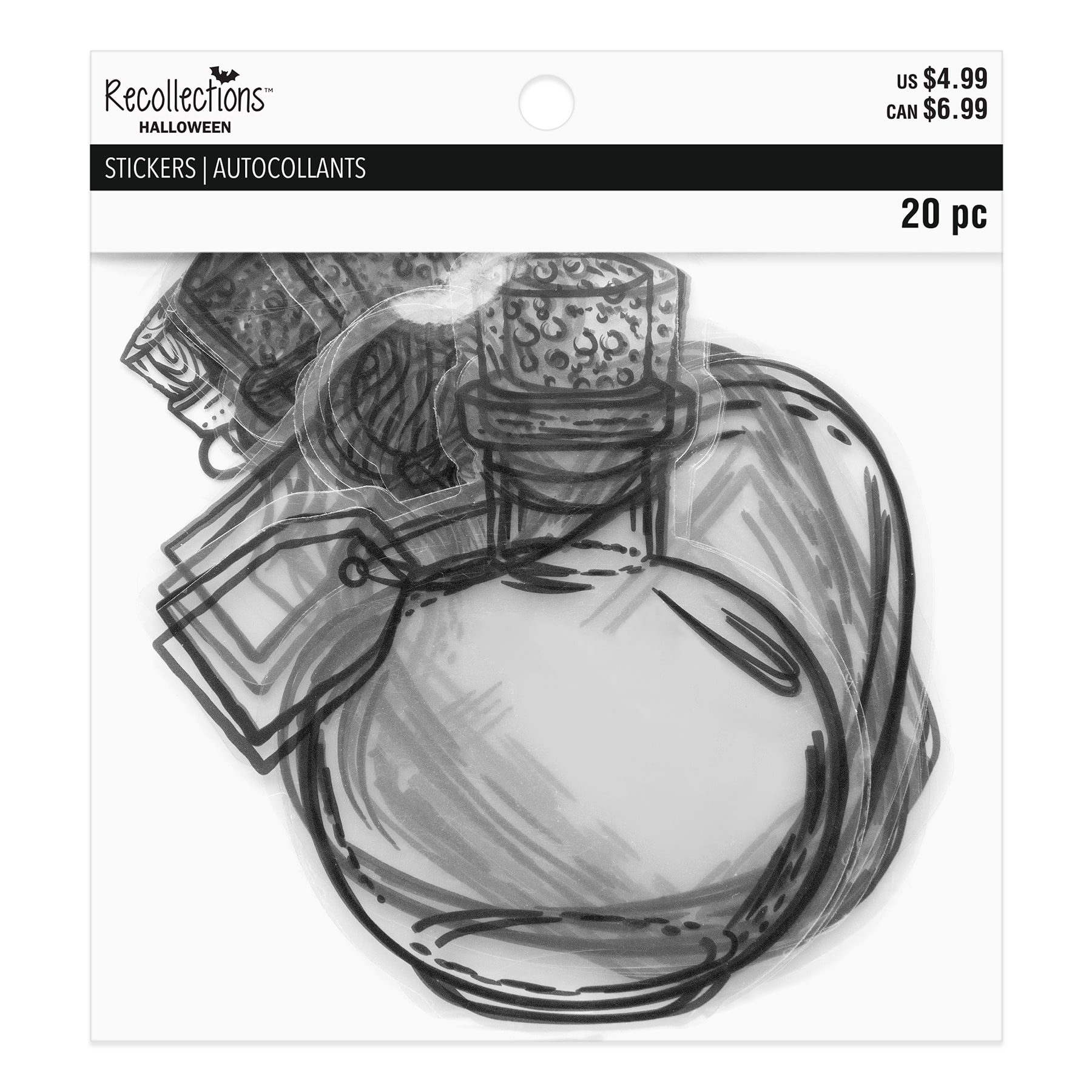 Clear Potion Bottle Die Cut Stickers by Recollections™