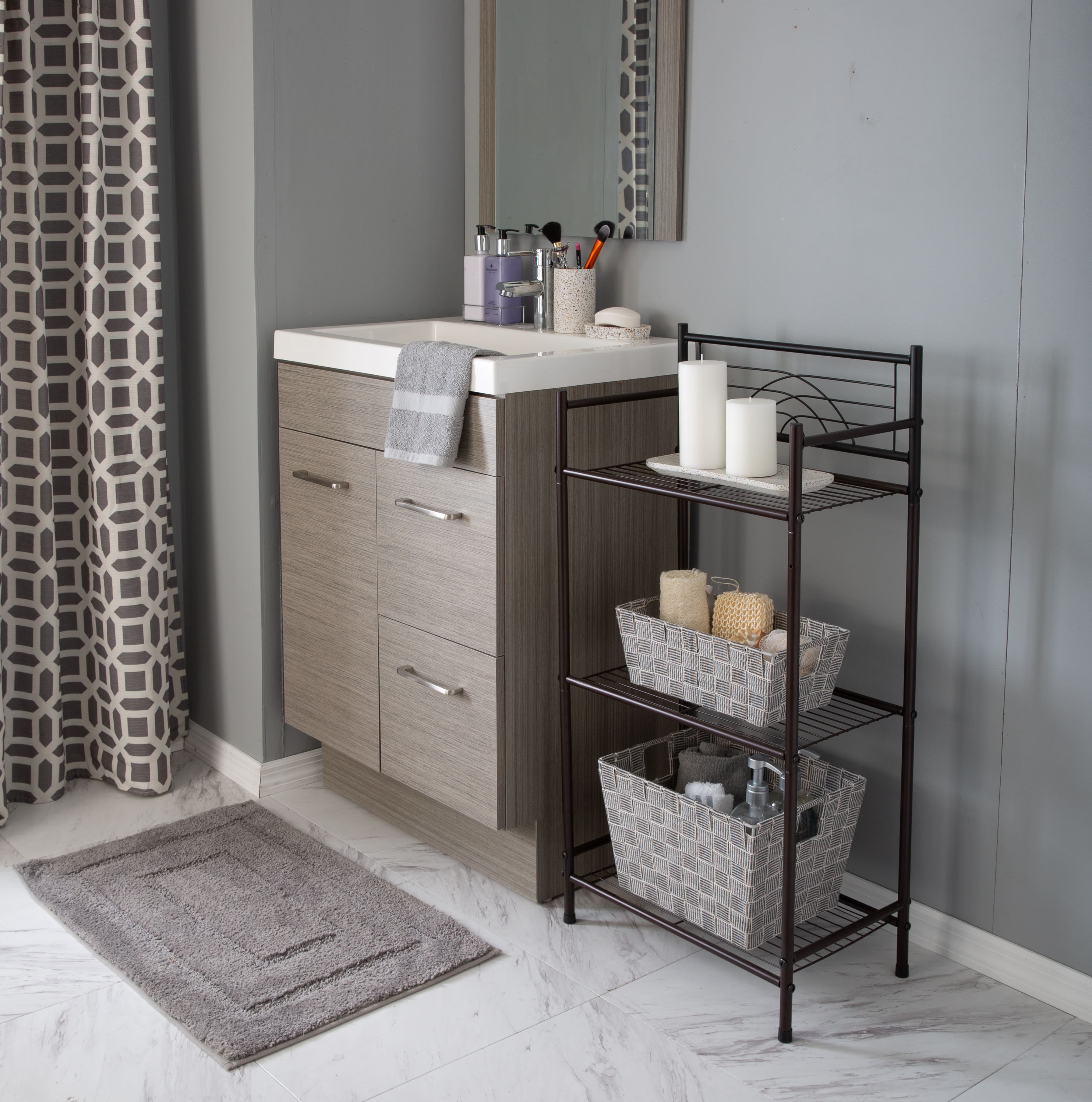 Bath Bliss Oil-Rubbed Bronze -Tier Storage Shelf