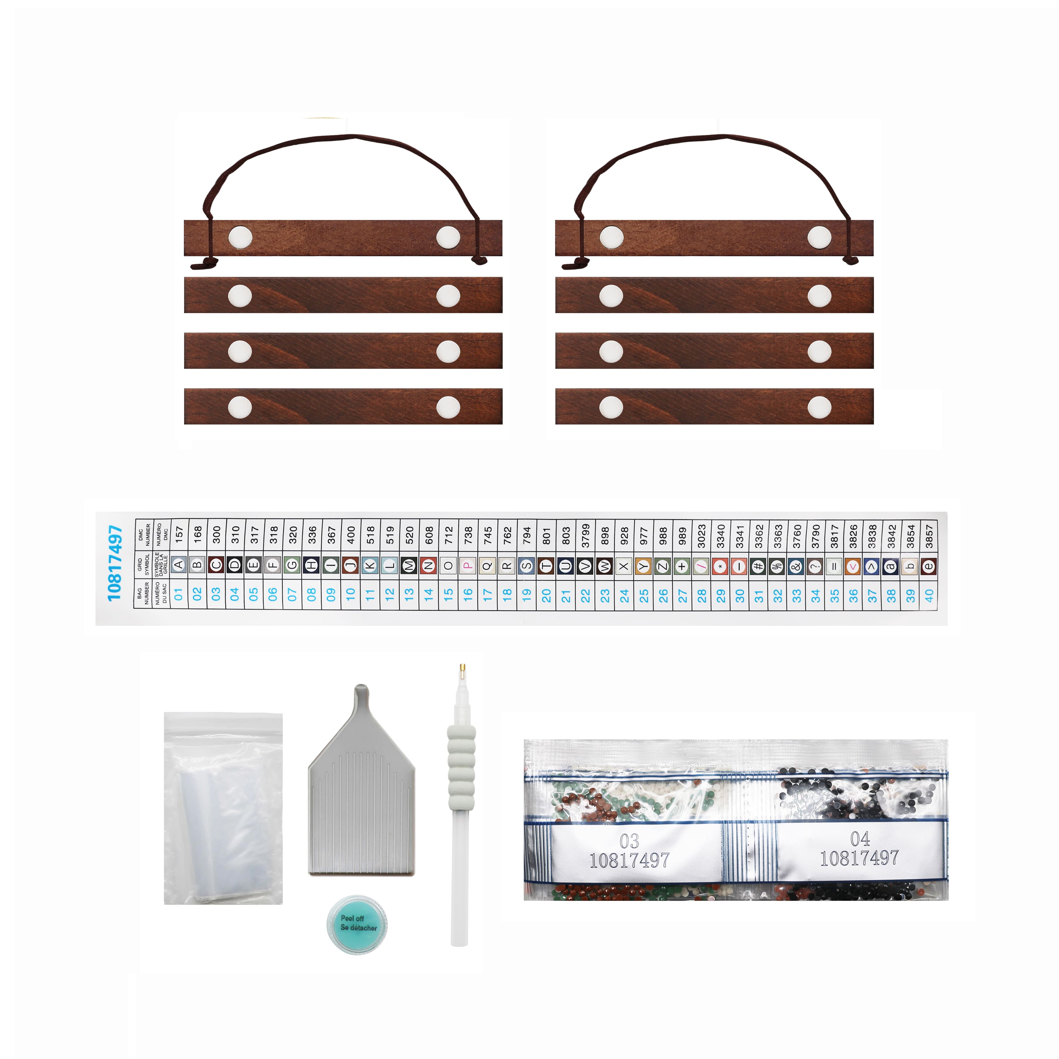 5" x 7" Gourmet Coffee Diamond Art Kit with Wooden Frames by Make Market®