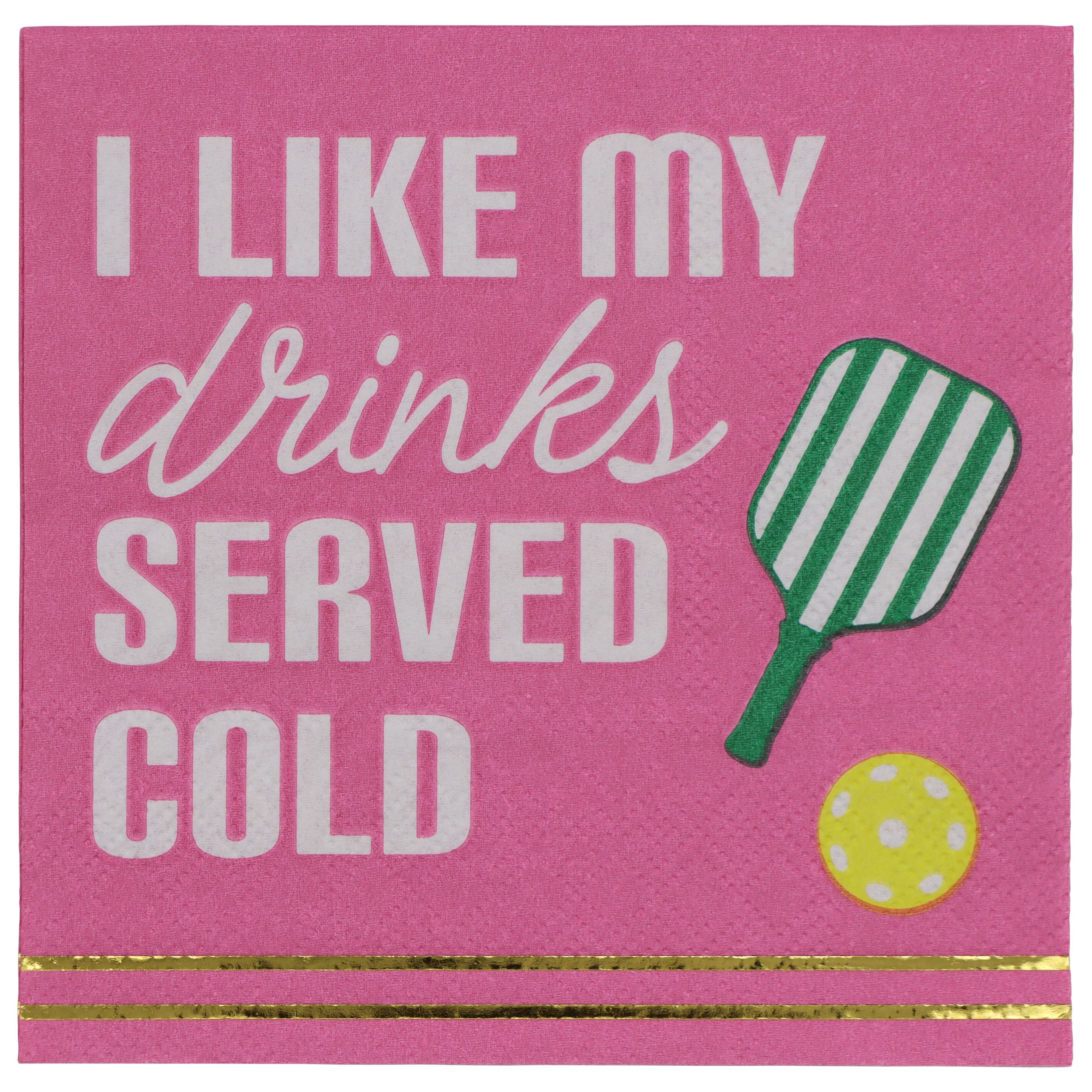 Cocktail Court Drinks Served Cold Paper Beverage Napkins, 20ct. by Celebrate It™