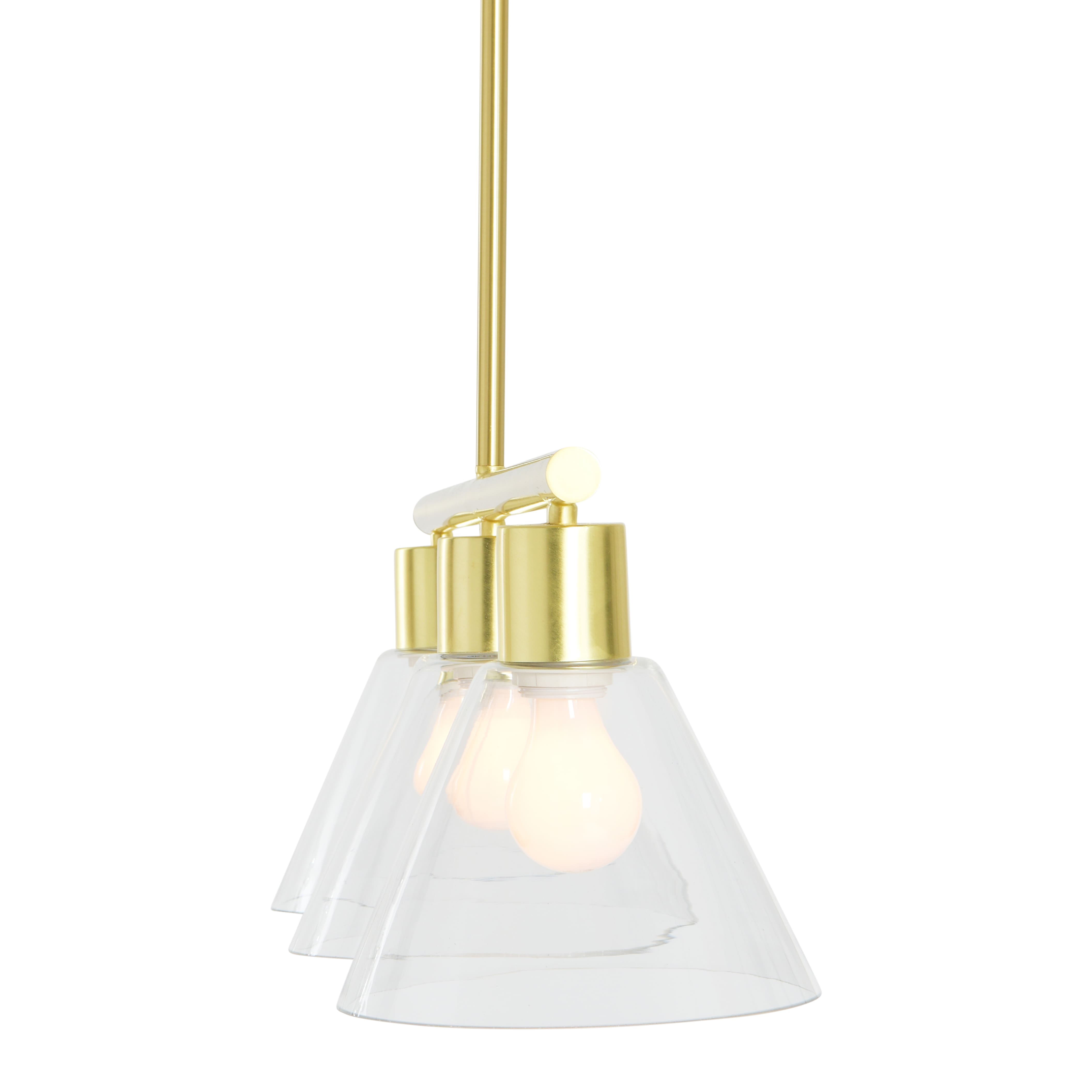 Hello Honey® Brushed Gold Modern Linear Ceiling Light