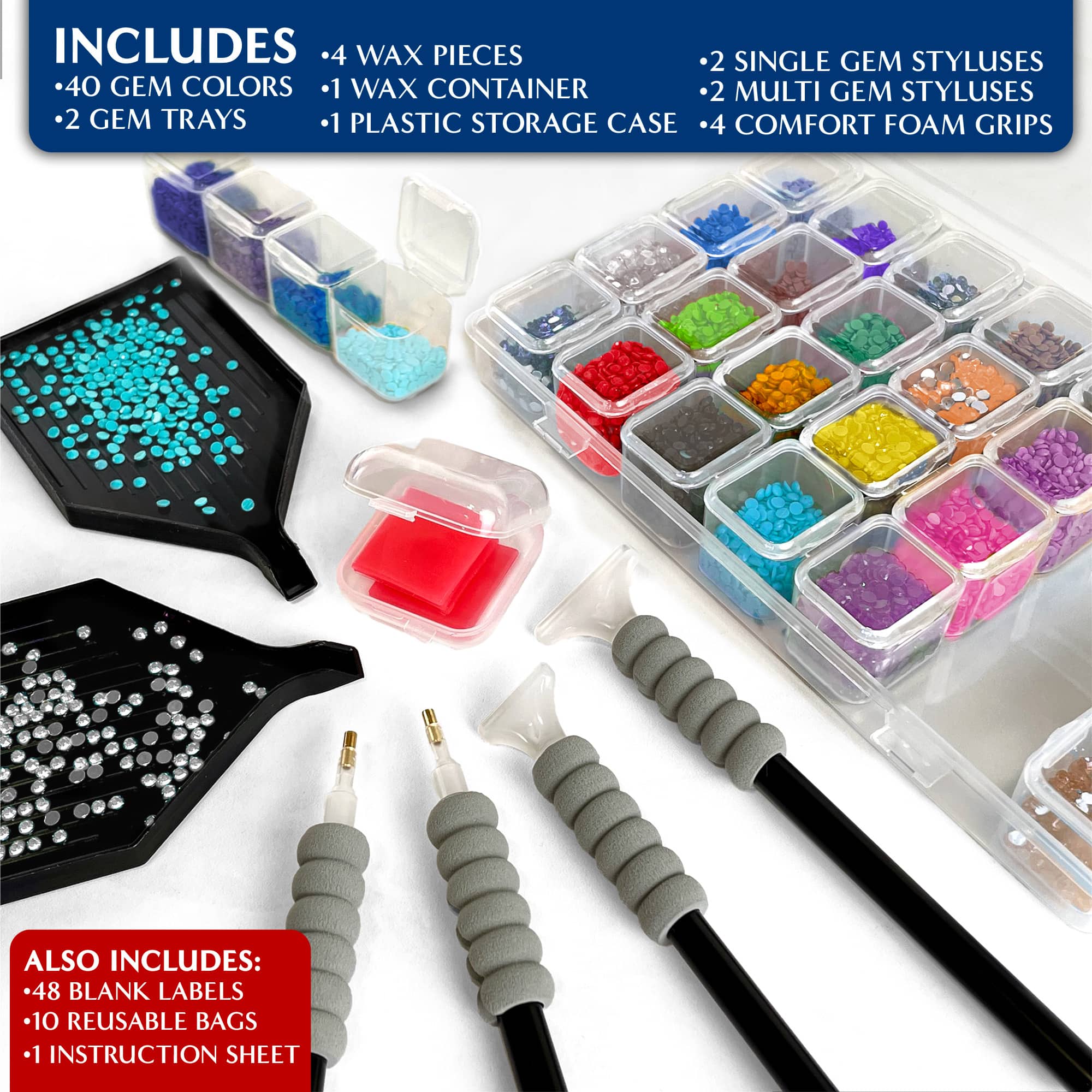 ArtSkills® Brilliant Art Enchanted Butterflies Stretched Canvas Diamond Painting Kit