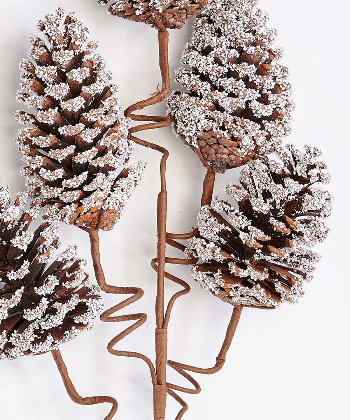39" Christmas White Tip Pinecone Spray, 3ct.
