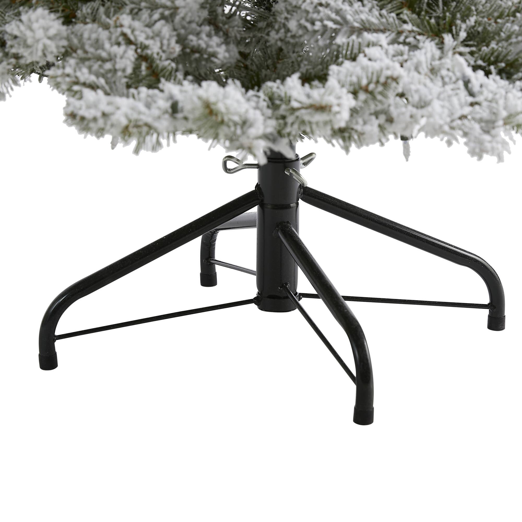 7ft. Pre-Lit West Virginia Spruce Artificial Christmas Tree, Clear LED Lights