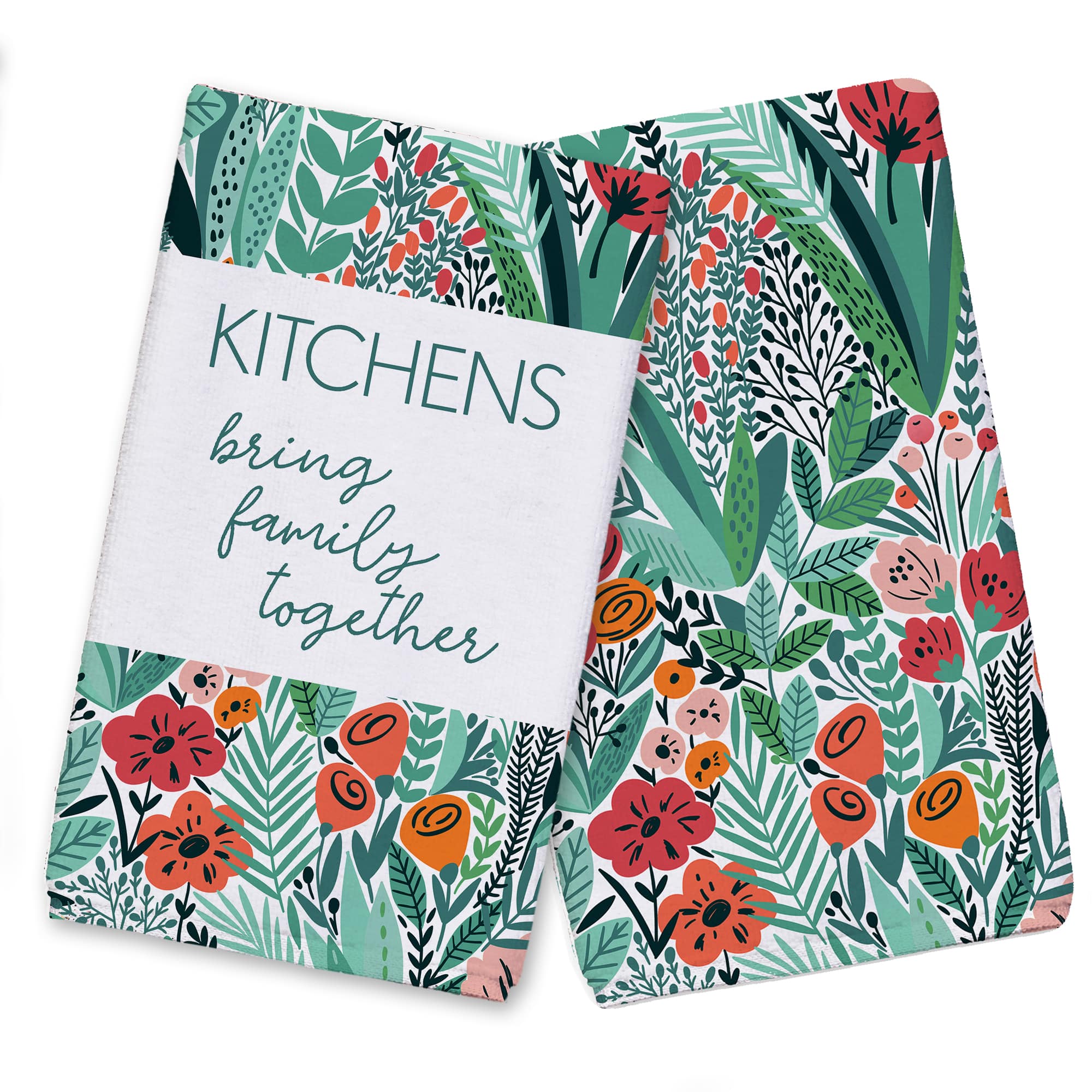 Floral Kitchen Hand Towel Set