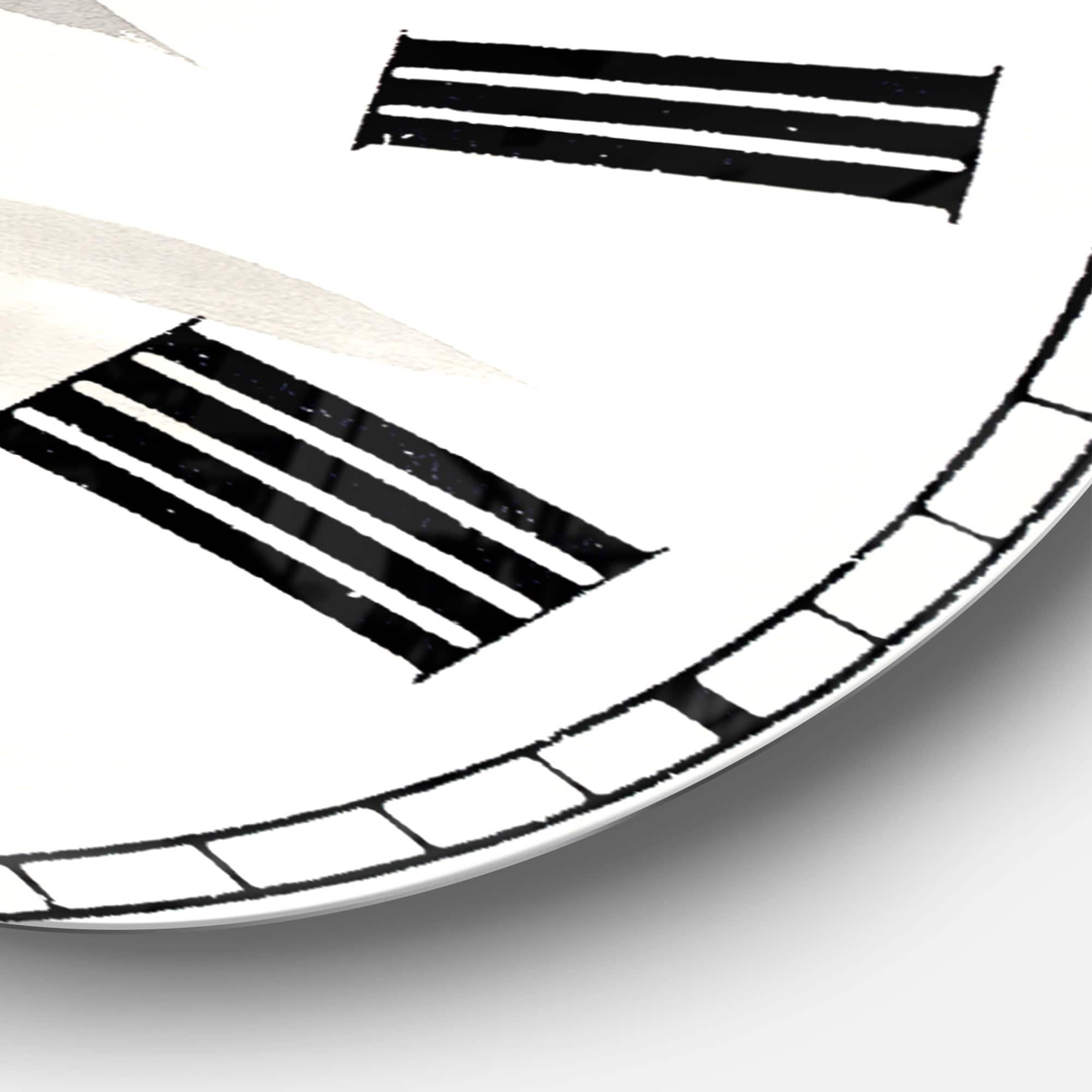 Designart 'Simplist Bamboo Leaves Iv Lodge Wall Clock