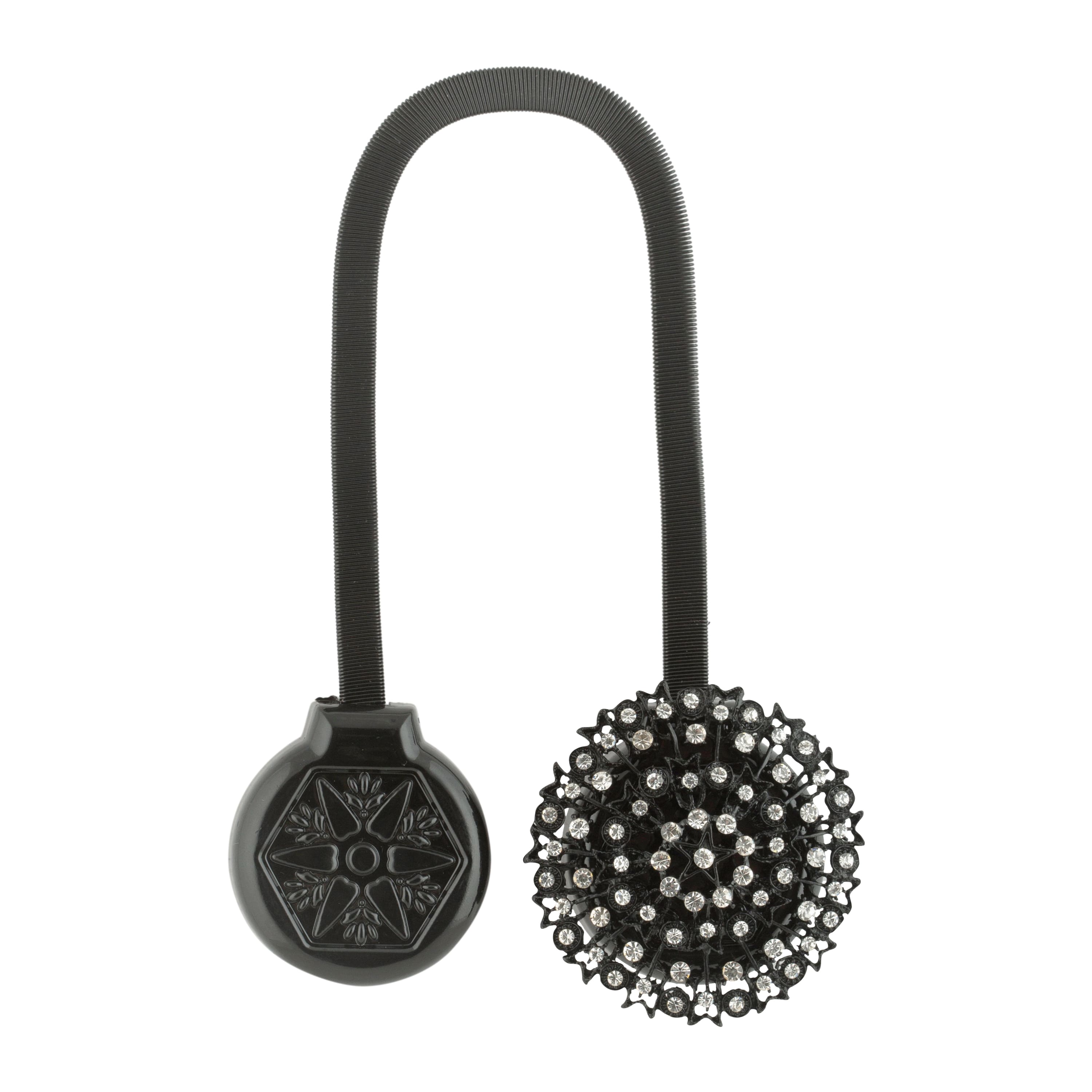Simplify Black Magnetic Curtain Tie Back