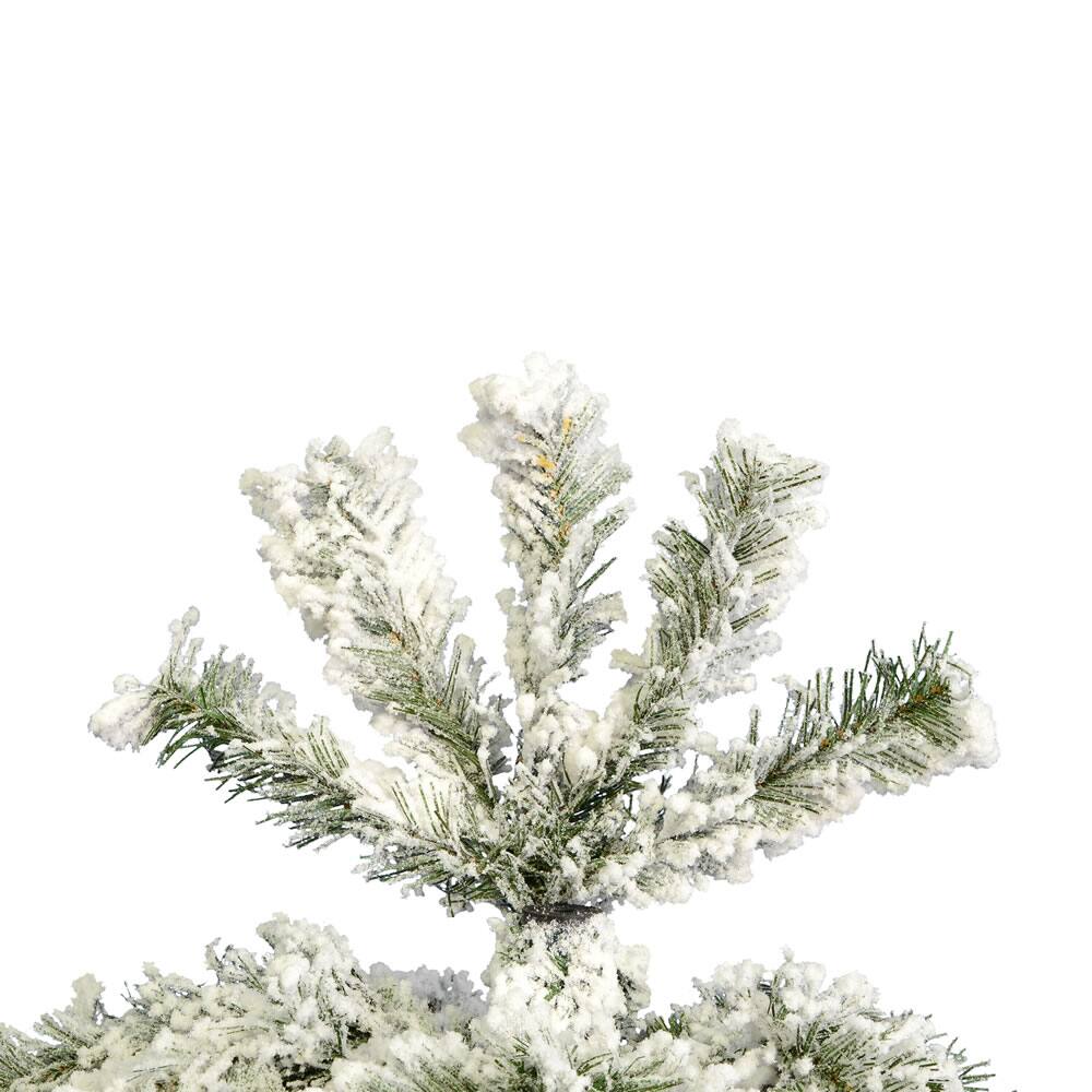 7.5ft. Unlit Flocked Pacific Pine Artificial Christmas Tree