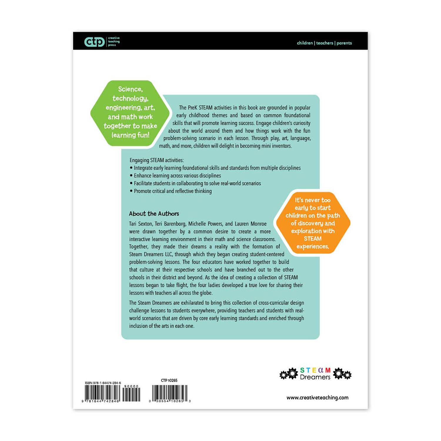Creative Teaching Press® STEAM Learning Activities, Grade PreK