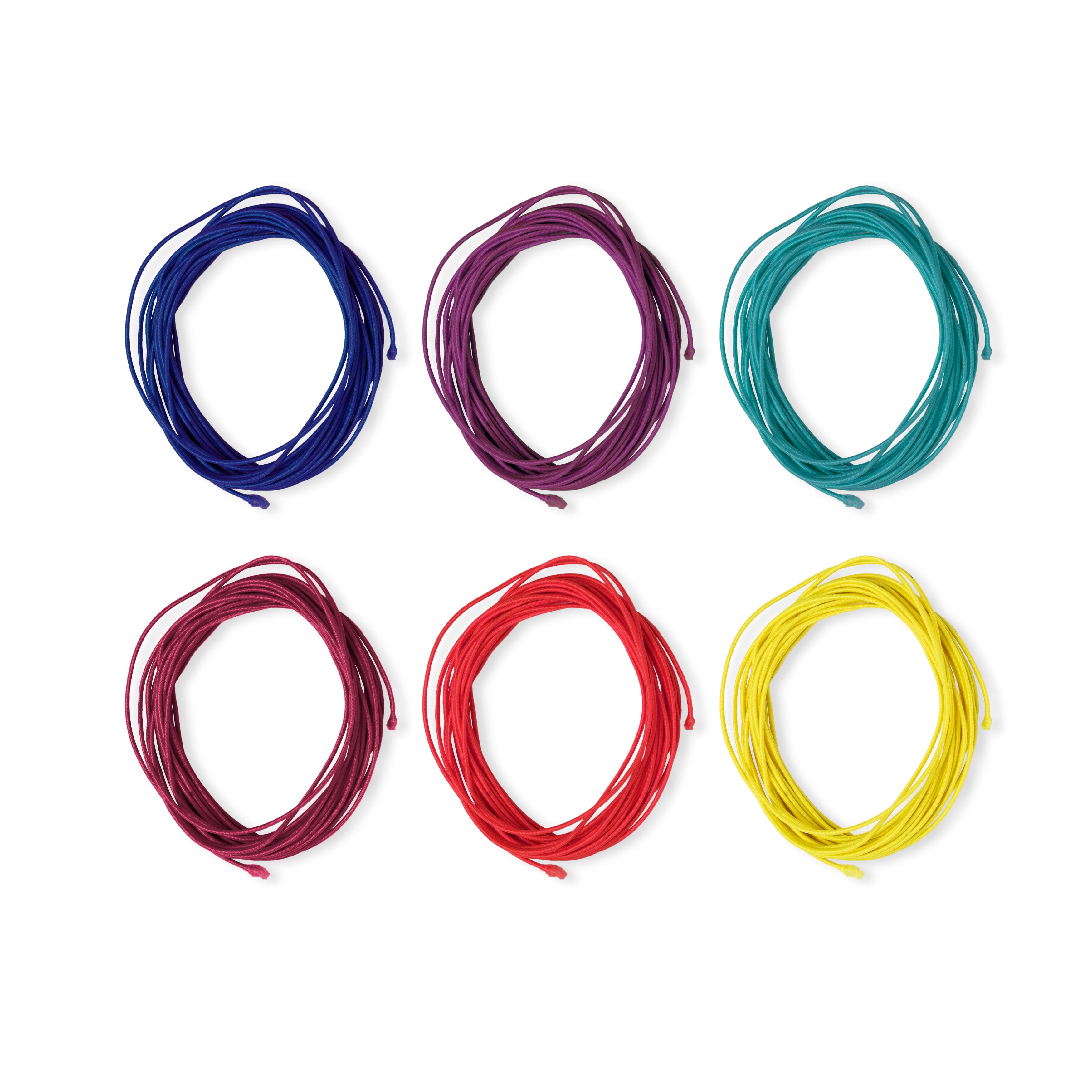 12 Packs: 6 ct. (72 total) Multicolor Elastic Cord Pack by Creatology™