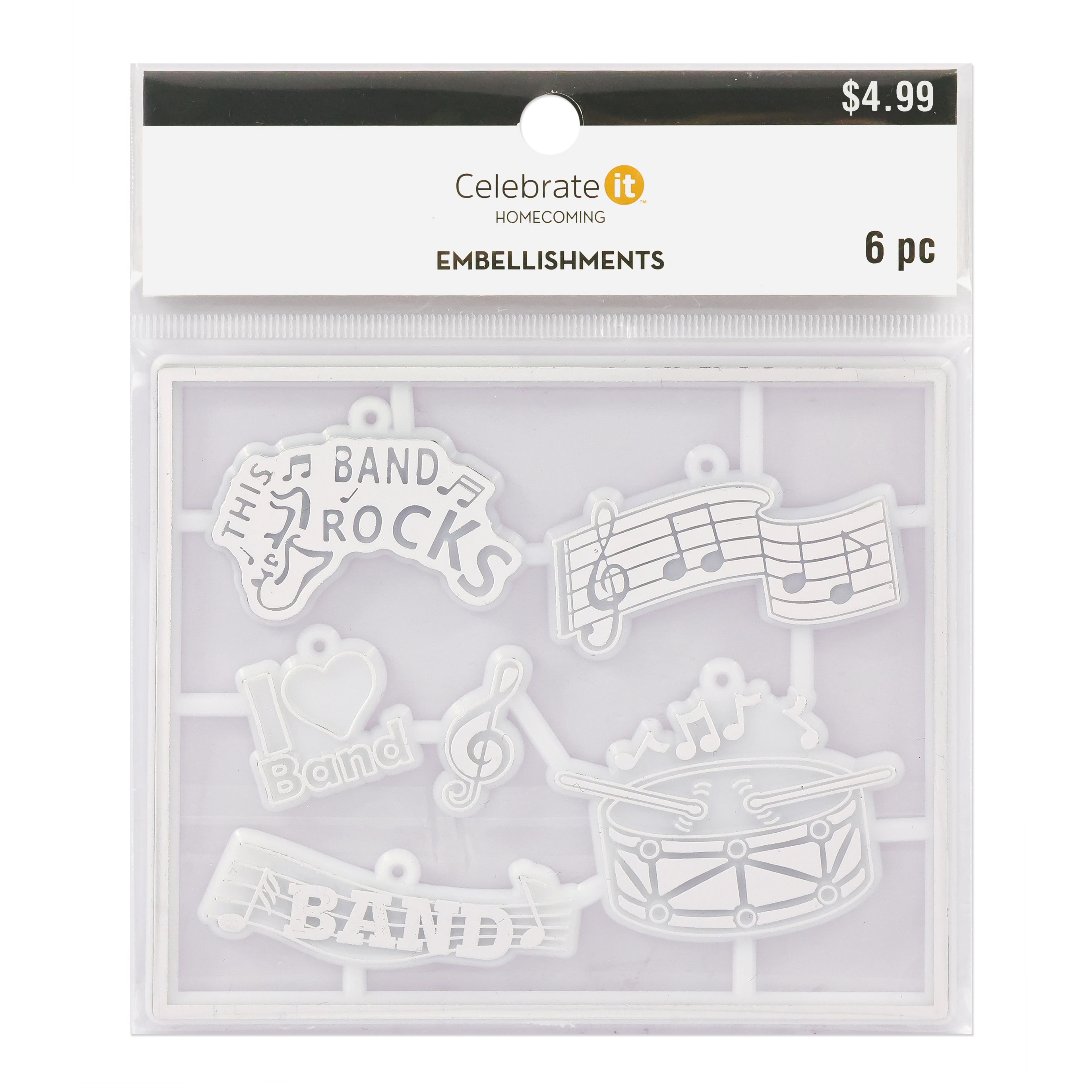Silver Band Homecoming Embellishments Pack by Celebrate It®