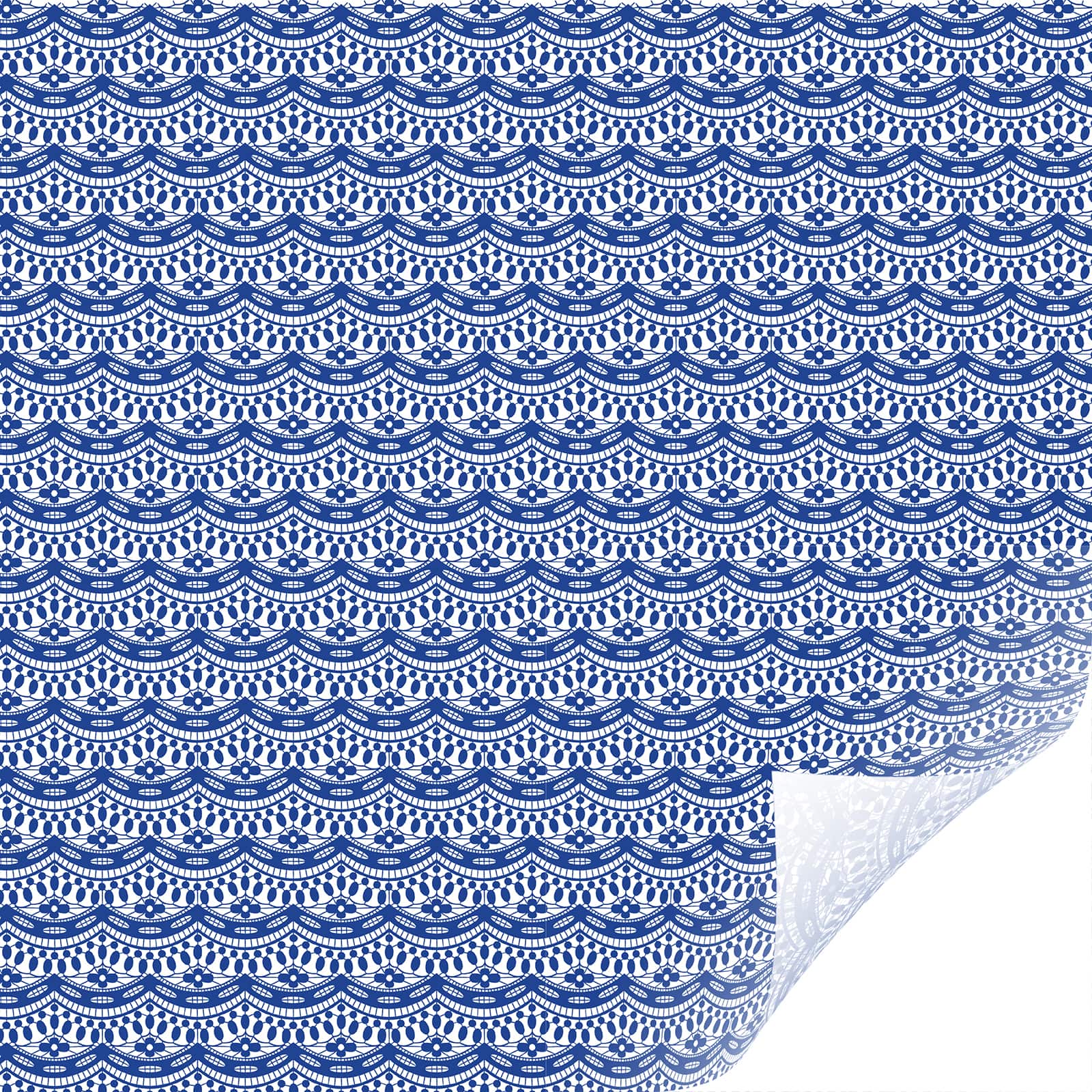 Cricut® Filigree Patterned Premium Vinyl™ Blue Removable Sampler