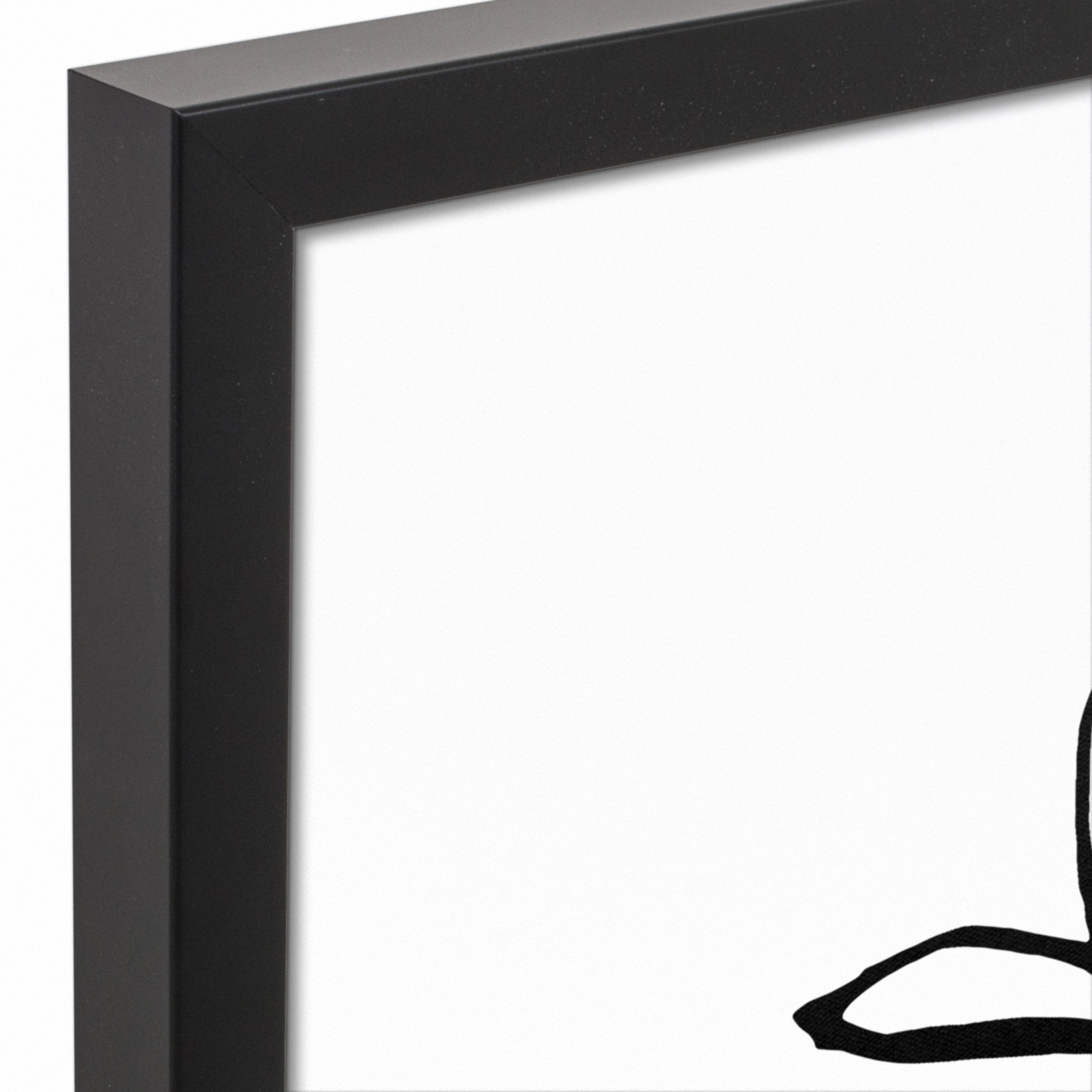 Tall Botanical 20" x 30" Black Framed Canvas - Set of 2