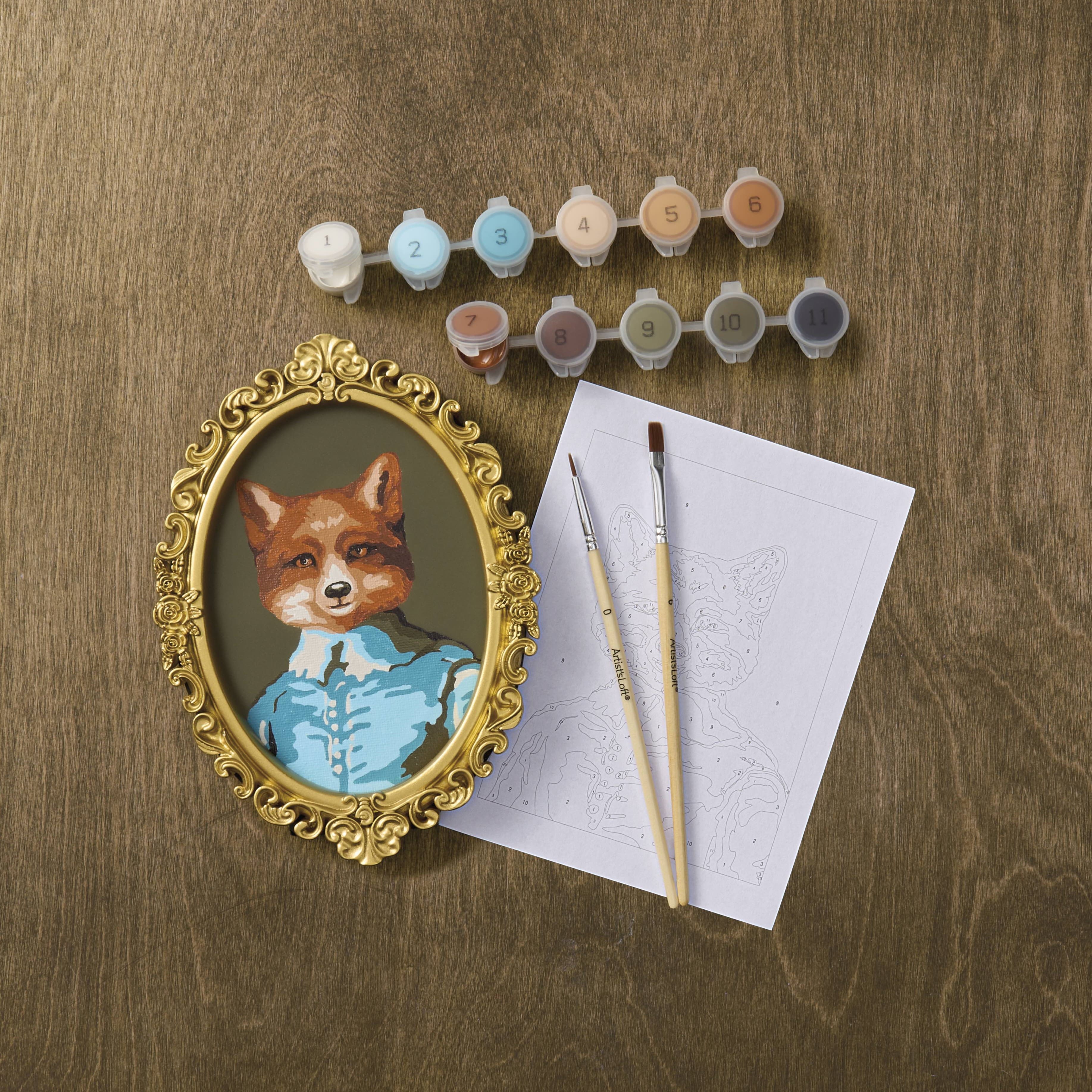 Dashing Fox Paint-by-Number Framed Mini Kit by Artist's Loft®