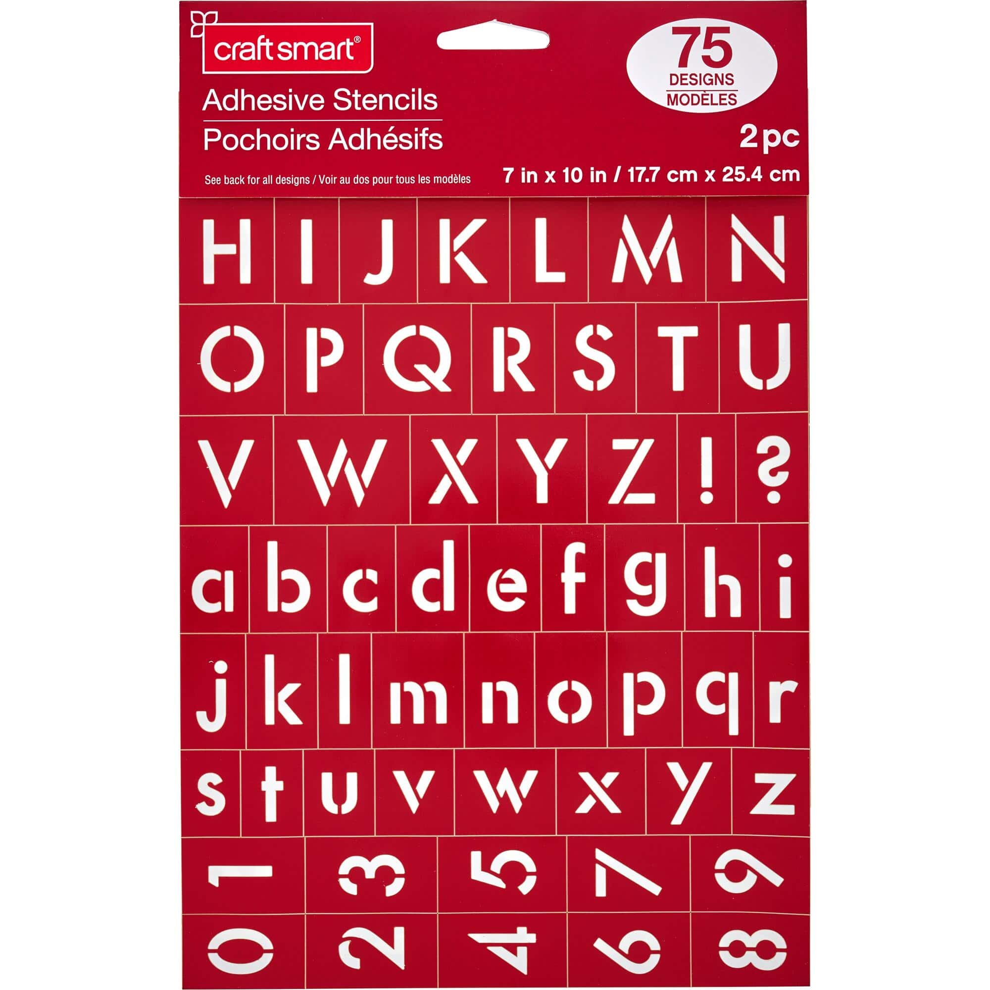 Block Alphabet with Frames & Borders Stencils, 7" x 10" by Craft Smart®