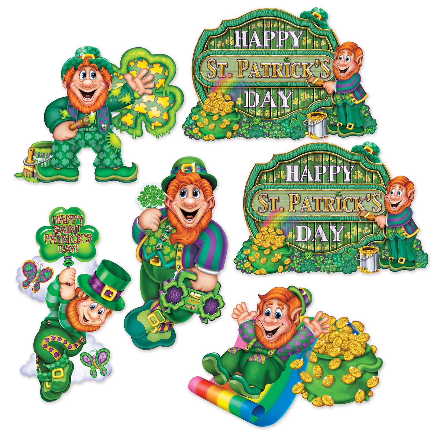 Beistle St. Patrick's Day Cutouts, 6ct. 