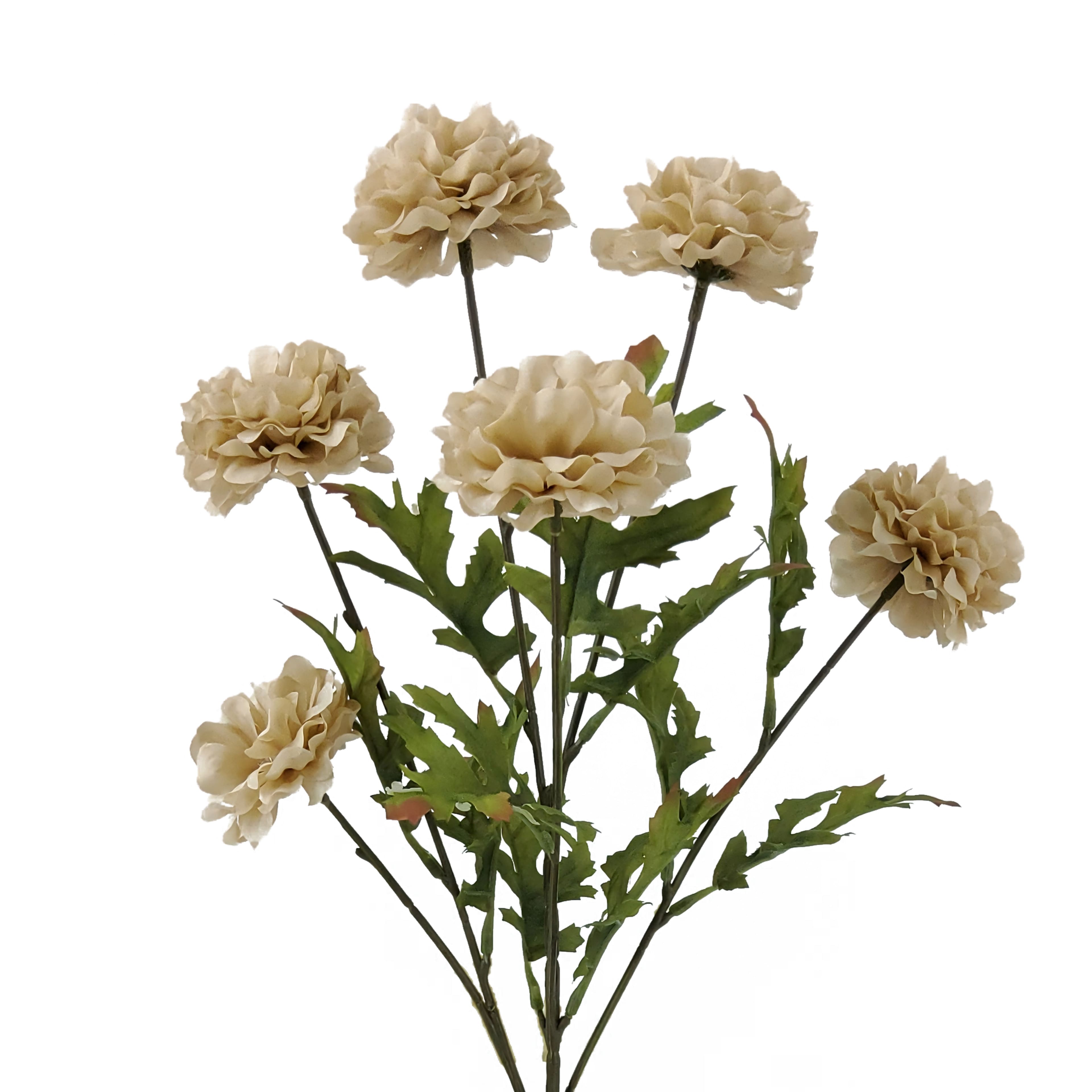 26" Cream Pom Pom Mum Stem by Ashland®