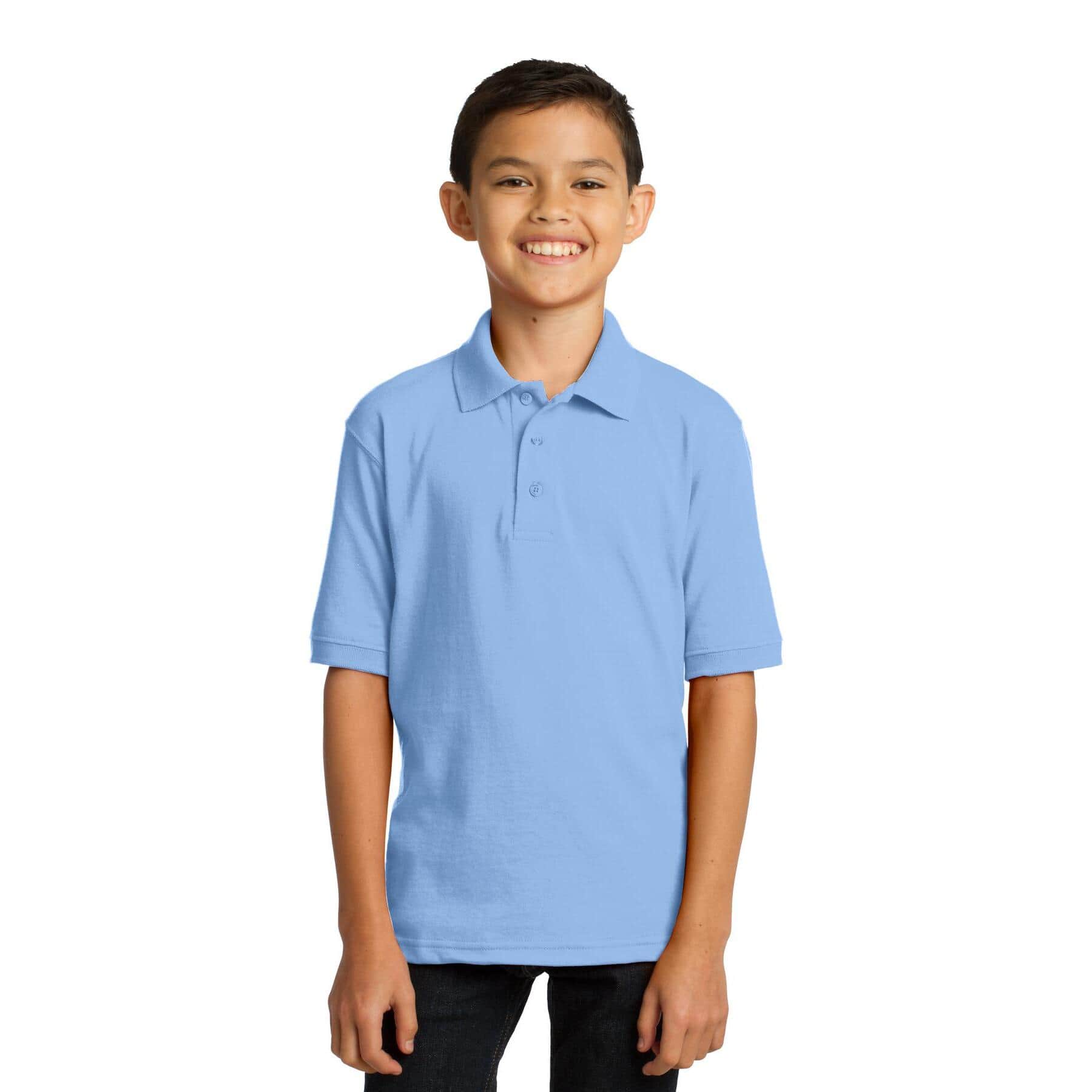 Port & Company® Youth Core Blend Jersey Knit Polo