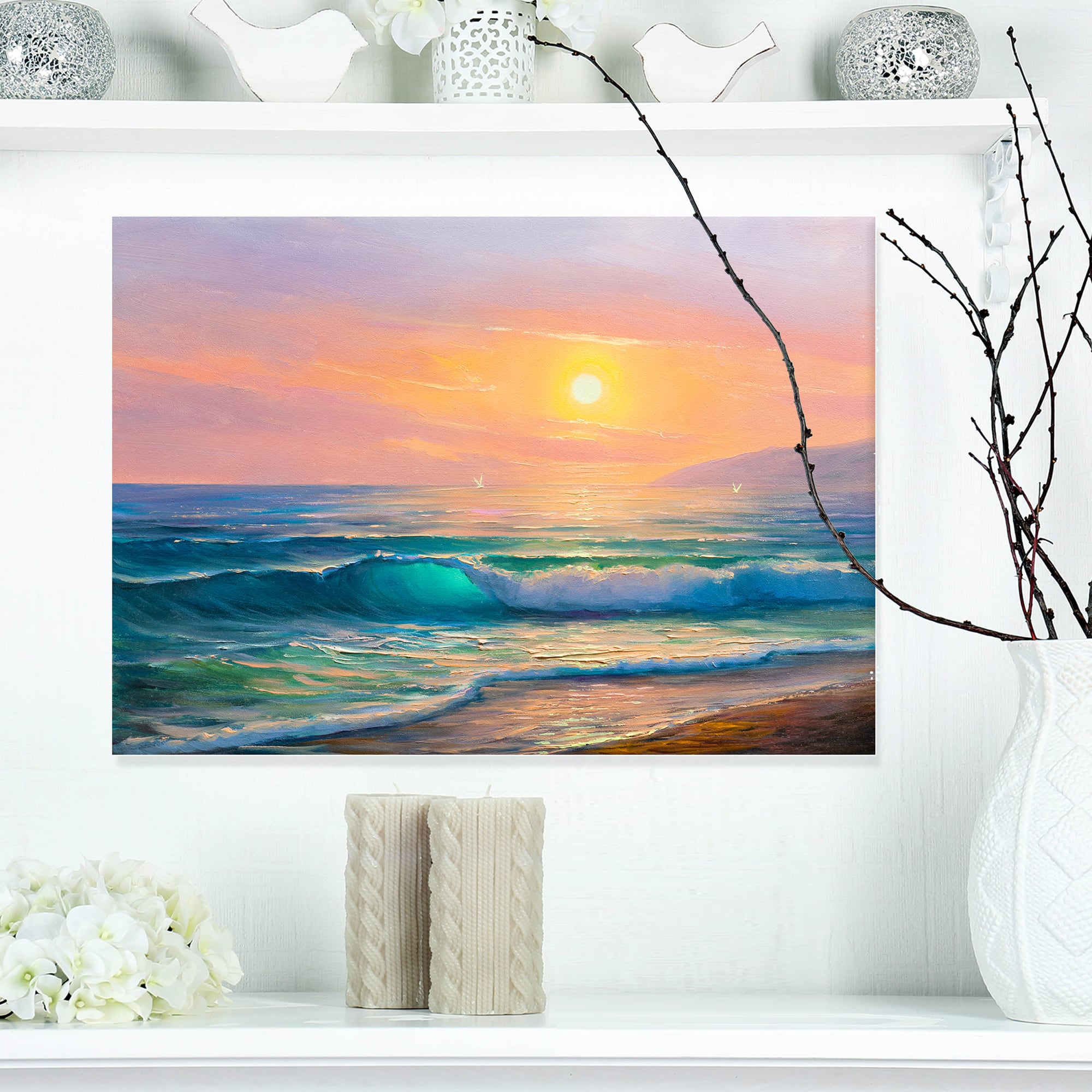 Designart - Sunset view at the sea