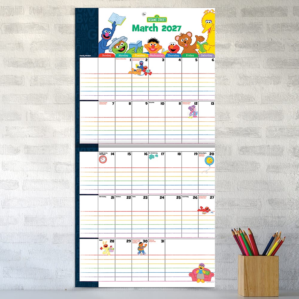 2027 Sesame Street Planning Wall Calendar
