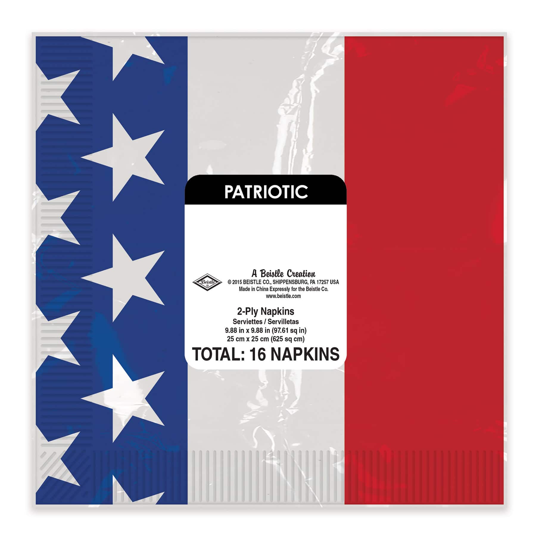 Beistle Patriotic Beverage Napkins, 32ct.