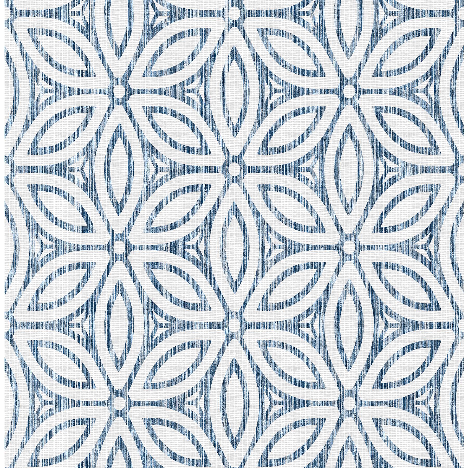 NuWallpaper Blue Hepatica Petal Peel & Stick String Wallpaper