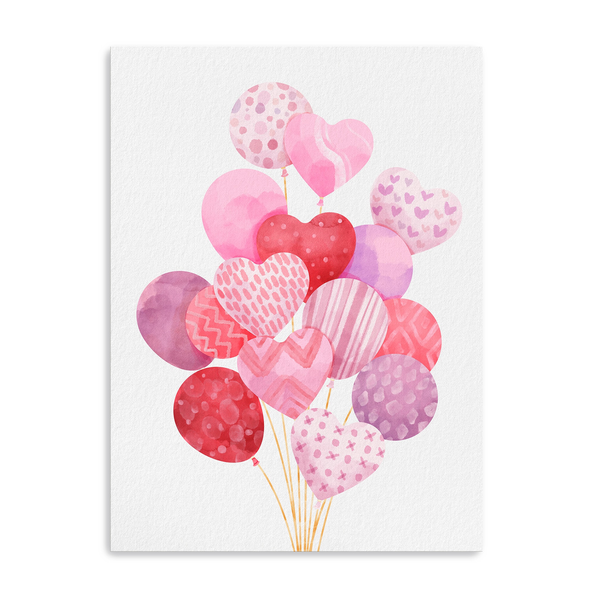 Balloon Heart Canvas Giclée Art