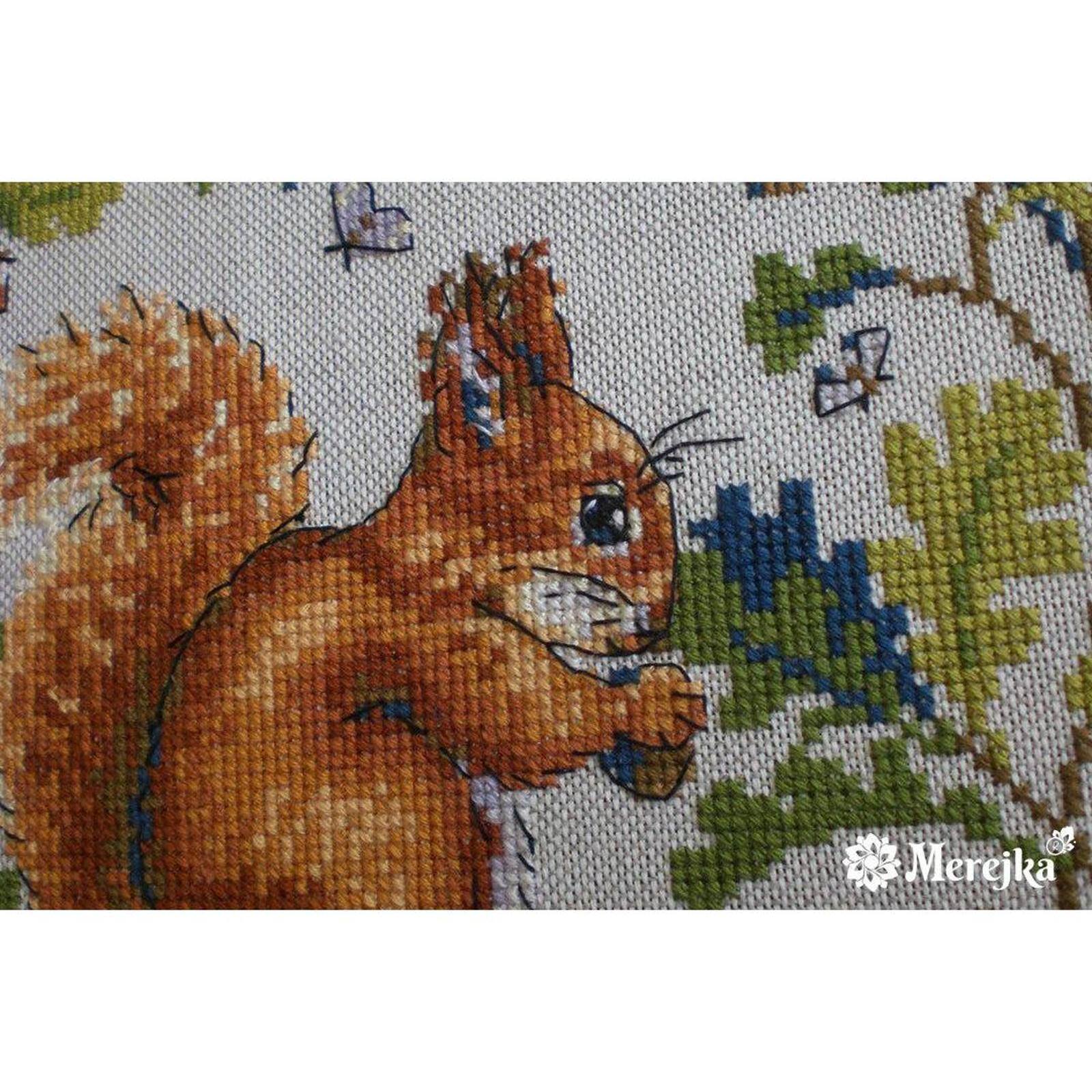 Merejka Squirrel Counted Cross Stitch Kit