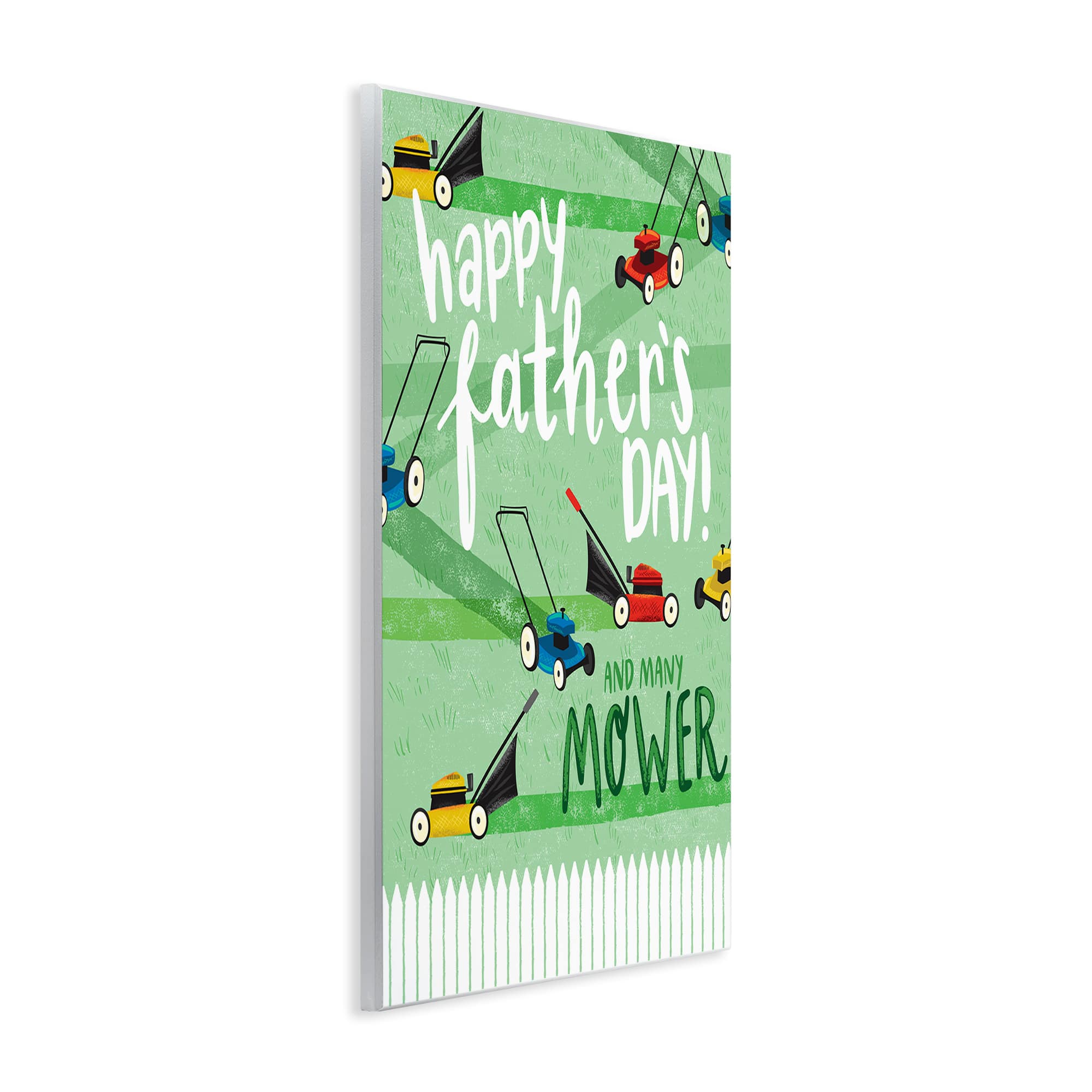 Stupell Industries Happy Father's Day Lawn Mowers Wall Plaque Art