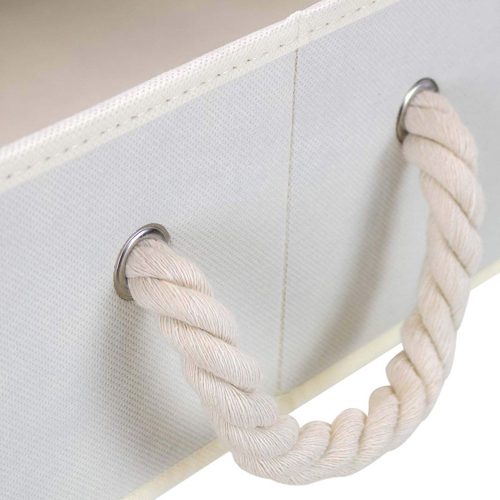 Sorbus 20" Trapezoid Storage Box with Cotton Rope, 3ct.