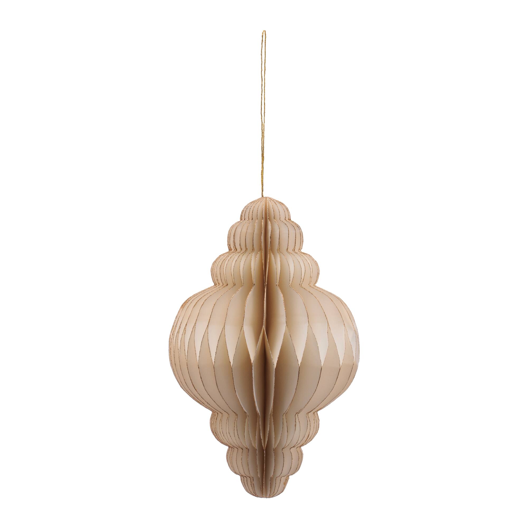 Melrose 5.75" Paper Teardrop Ornaments, 6ct.