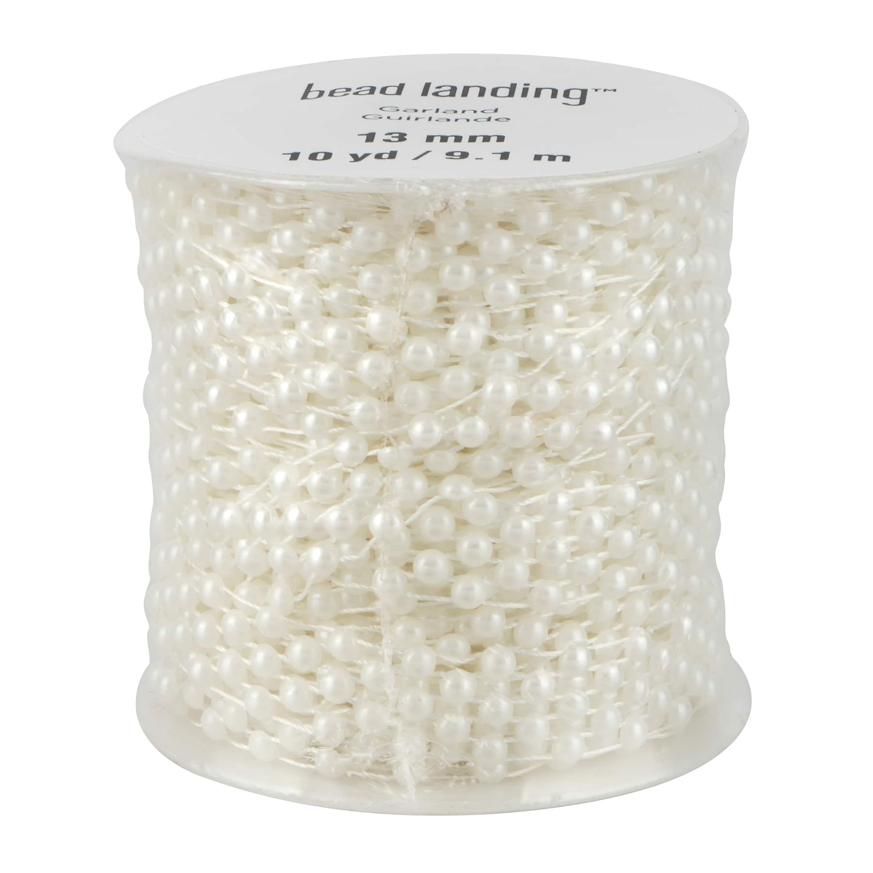 13mm Plastic Pearl Garland, 10yd. by Bead Landing™