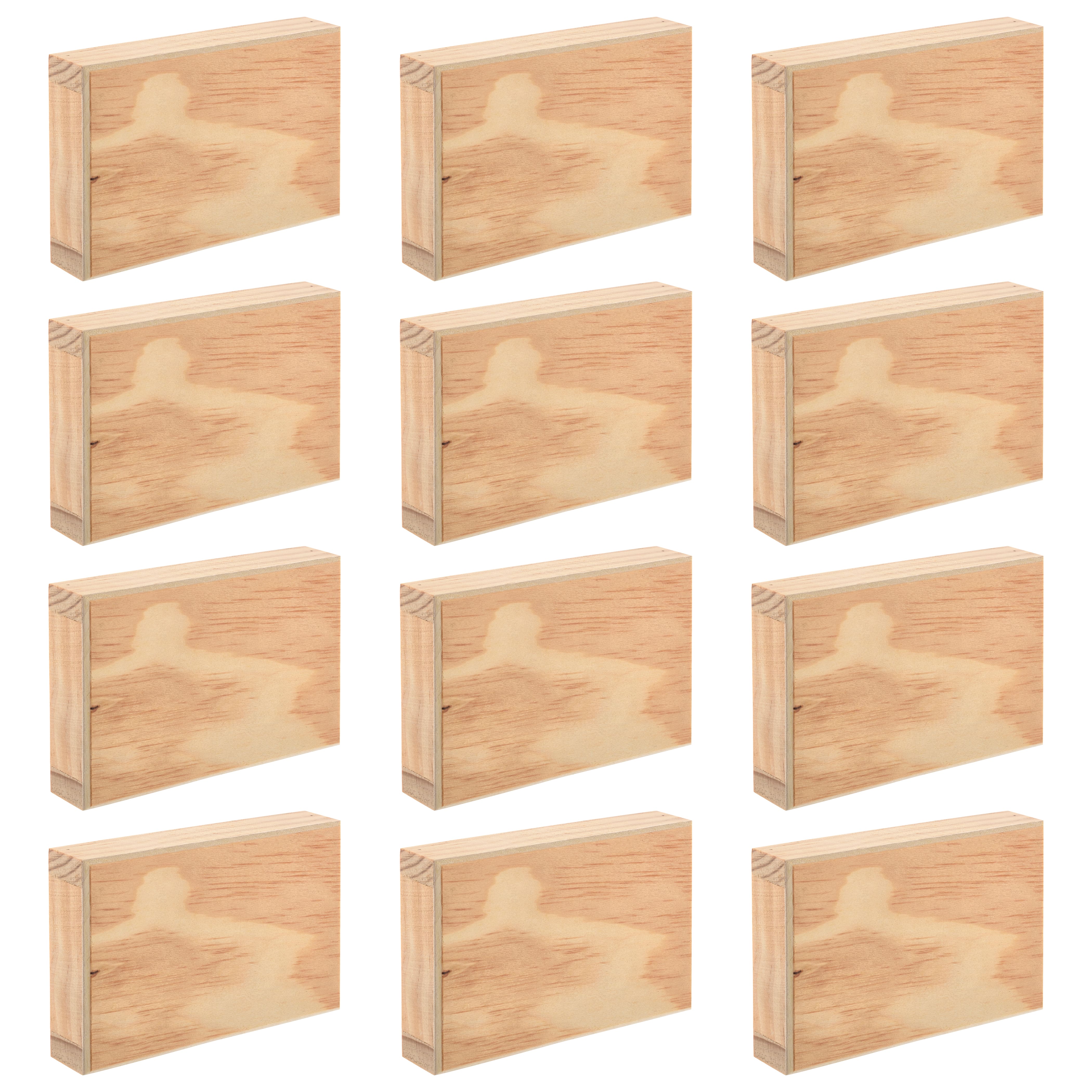 12 Pack: 5" x 3" Wood Plaque by Make Market®