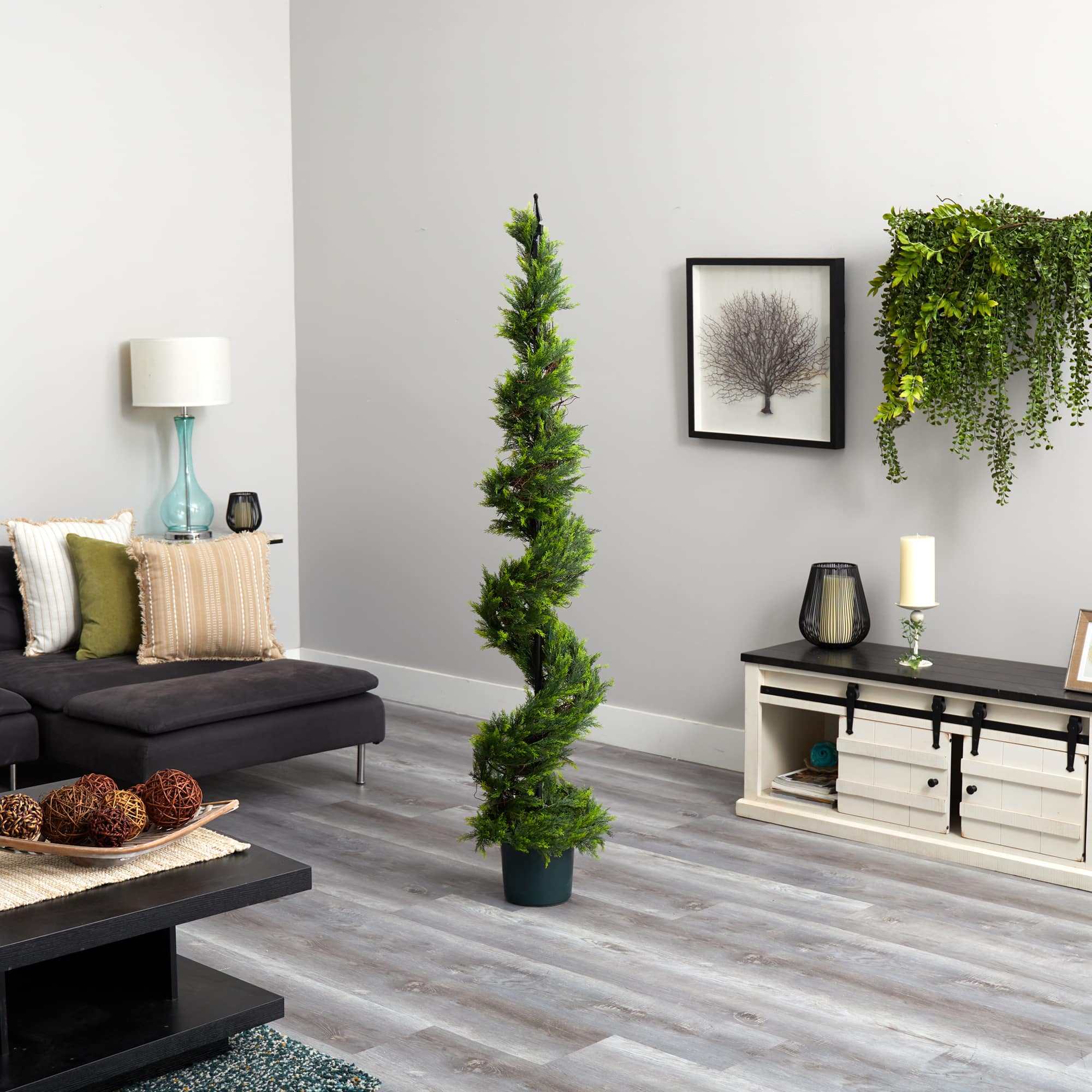 6ft. Cypress Spiral Topiary Artificial Tree