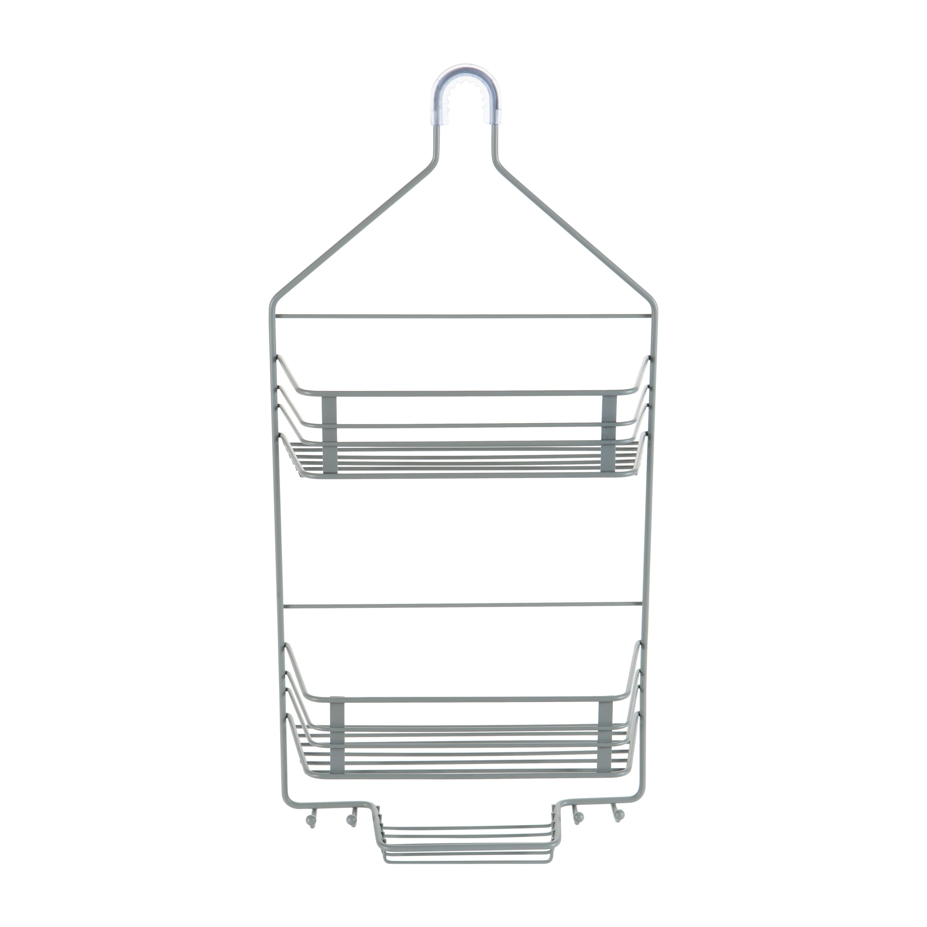 Bath Bliss Gray 2 Tier Shower Caddy