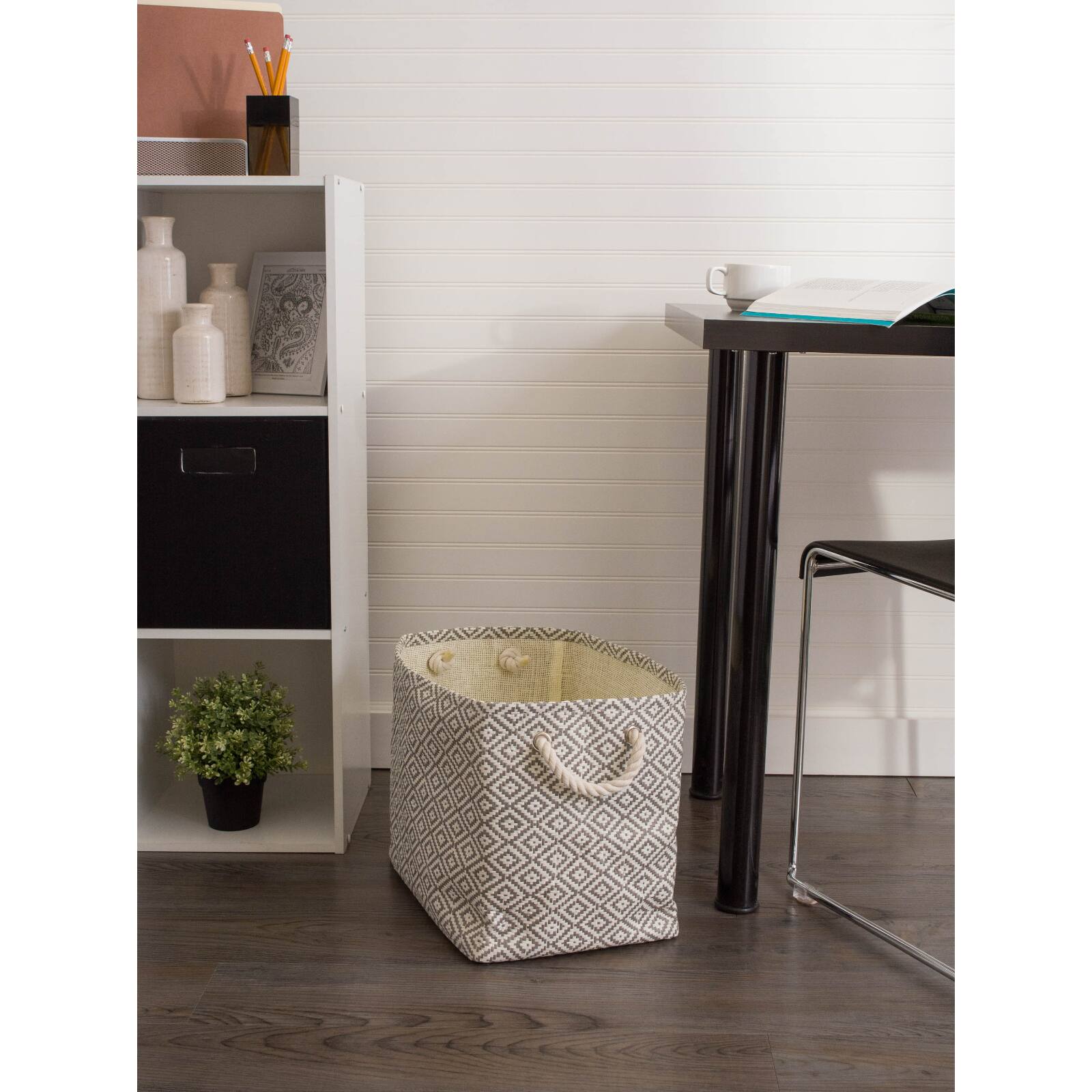 DII® Large Geo Diamond Rectangle Paper Bin