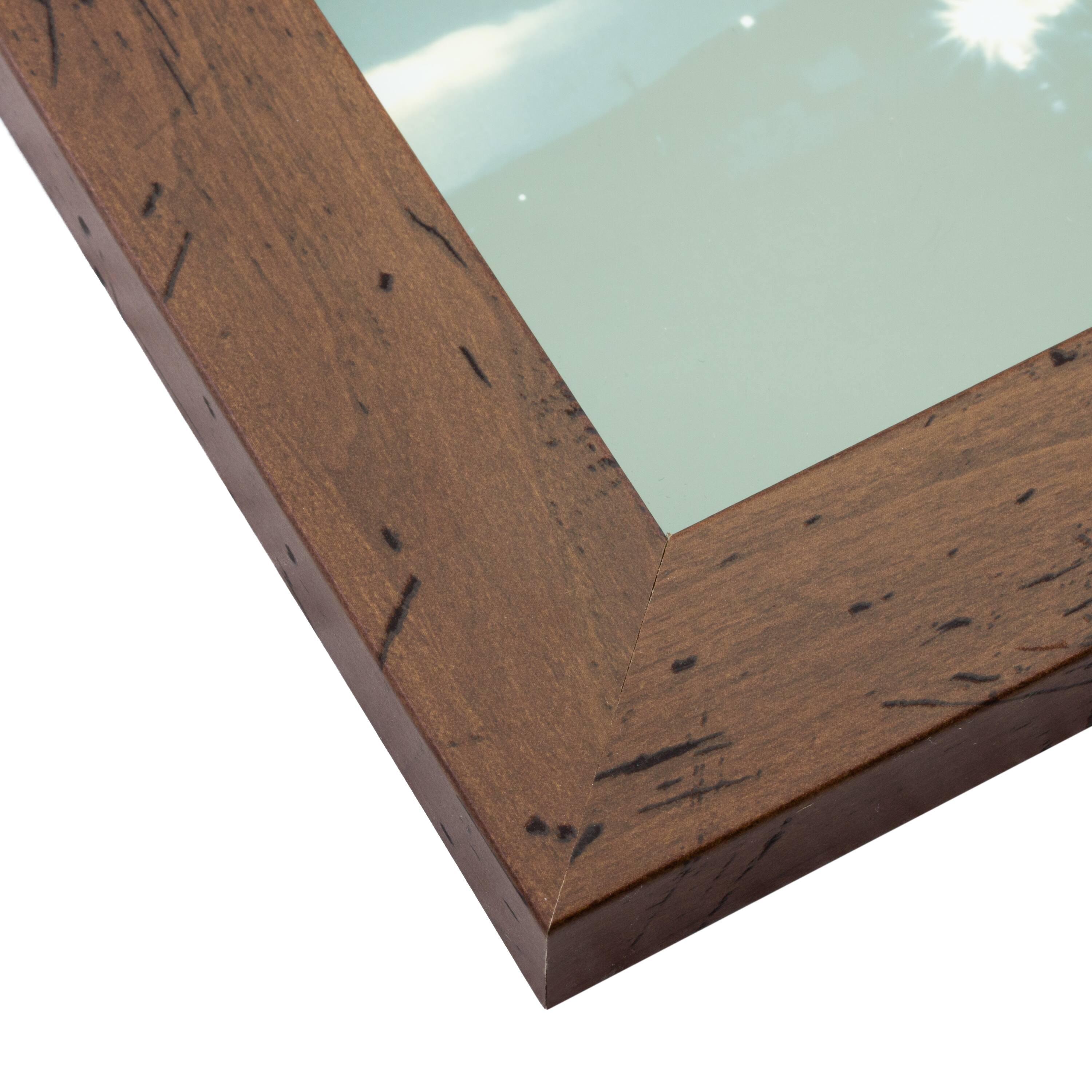 Craig Frames 4 Pack: Bauhaus 125 Dark Walnut Picture Frame with Mat