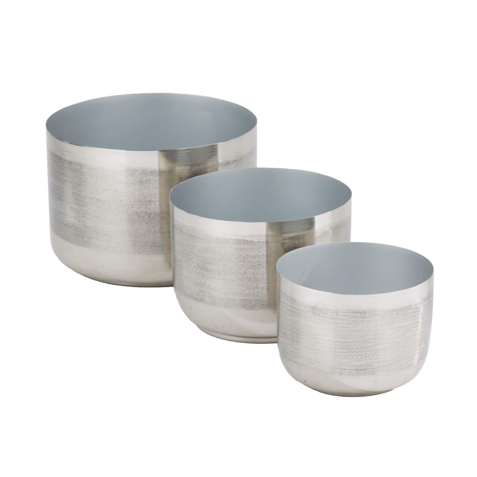 CosmoLiving by Cosmopolitan Iron Modern Planter Set