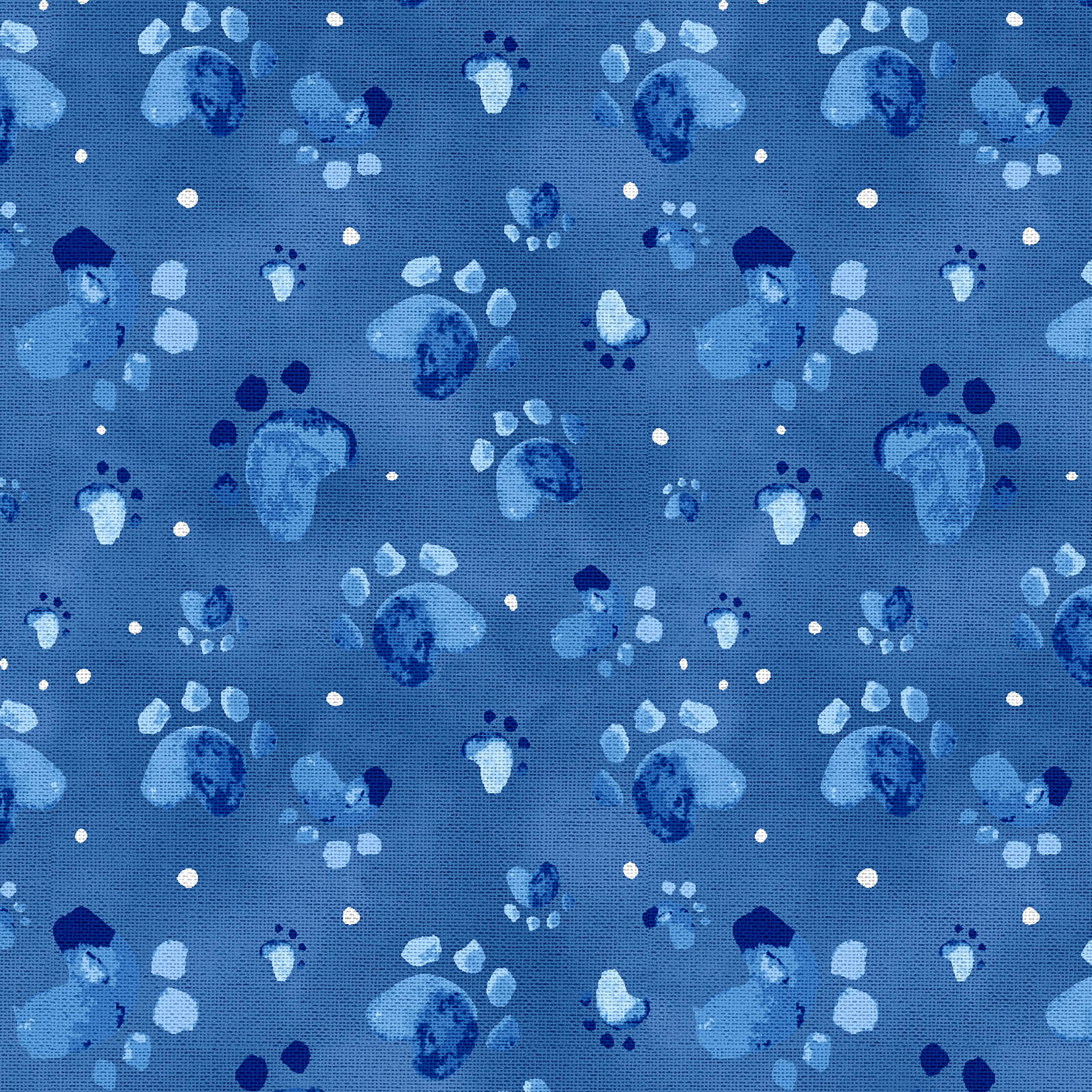 Fabric Editions Blue Good Boy Cotton Fabric