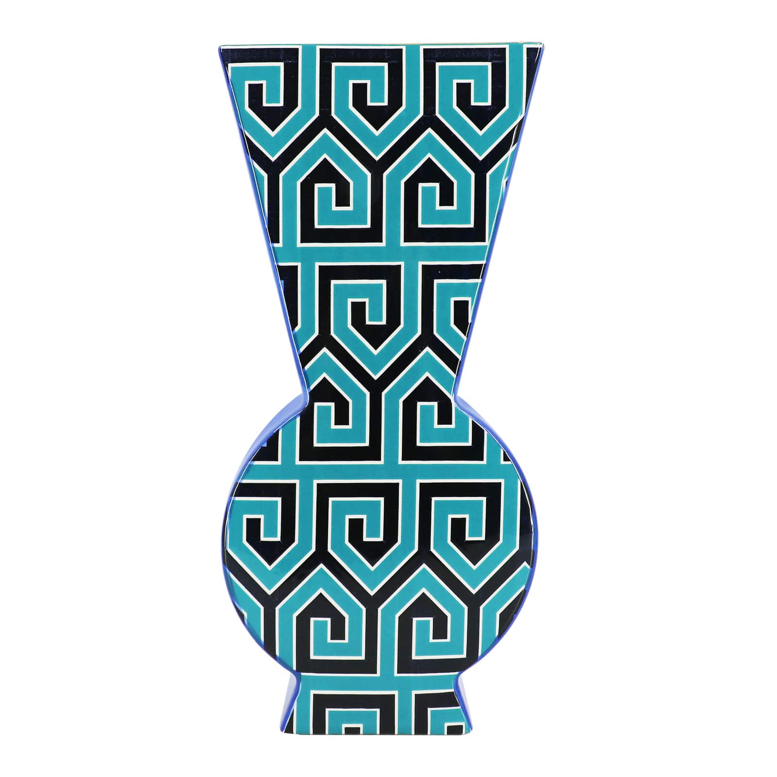 Jonathan Adler x Michaels 18" Blue & Black Ceramic Vase