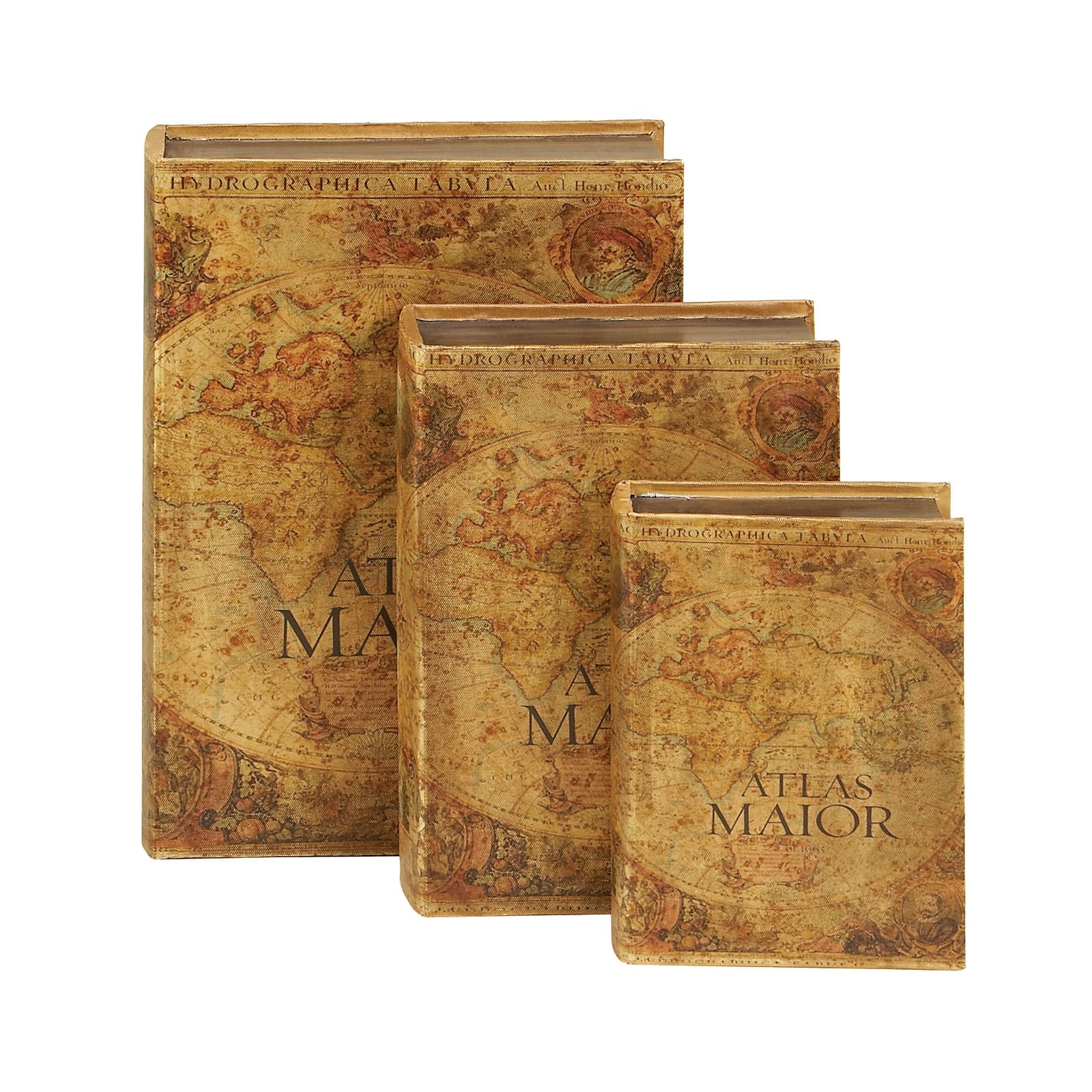 Brown Wood Atlas Traditional Box Set