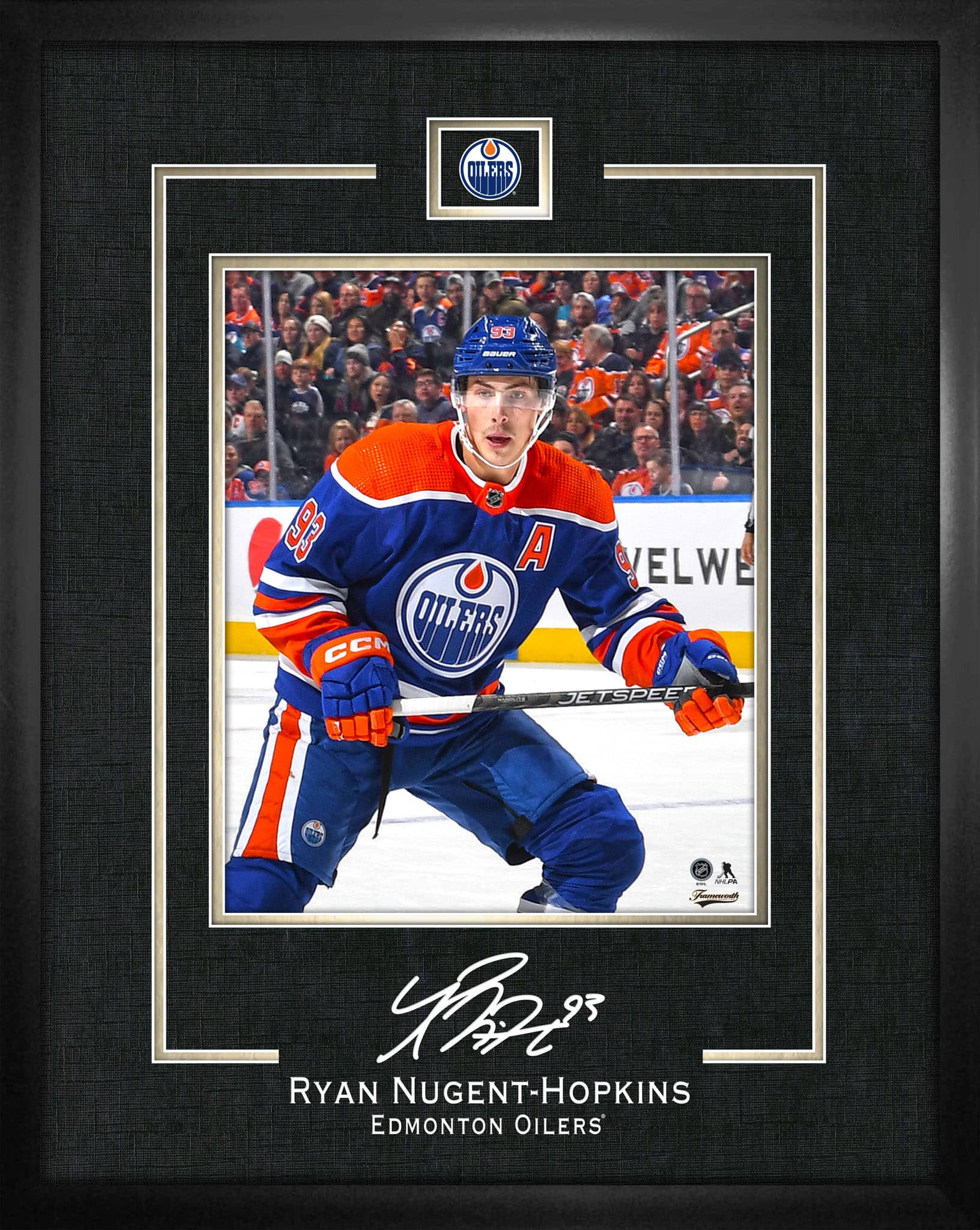 Ryan Nugent-Hopkins 16" x 20" Replica Signature Frame Oilers