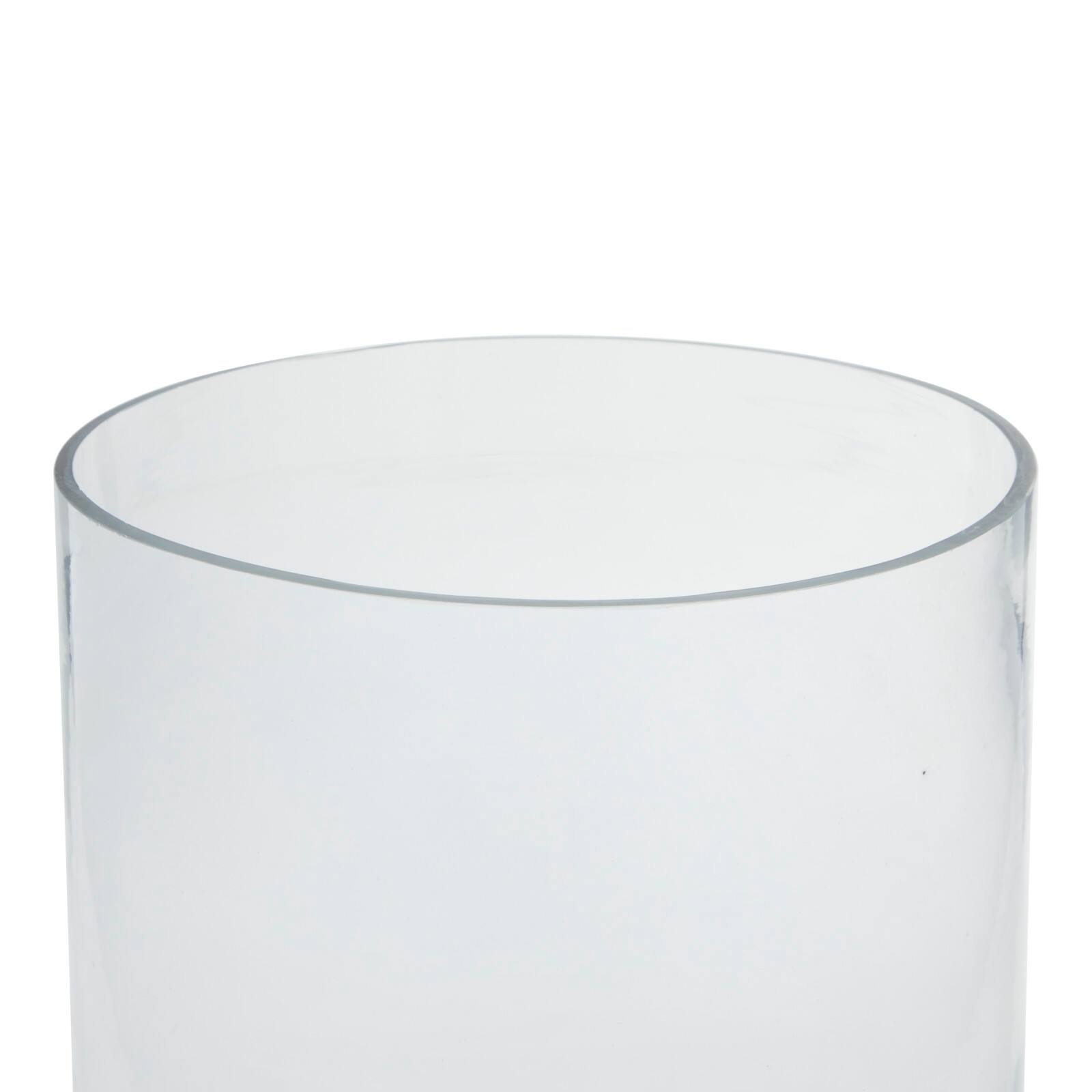 14" Clear Glass Traditional Candle Holder
