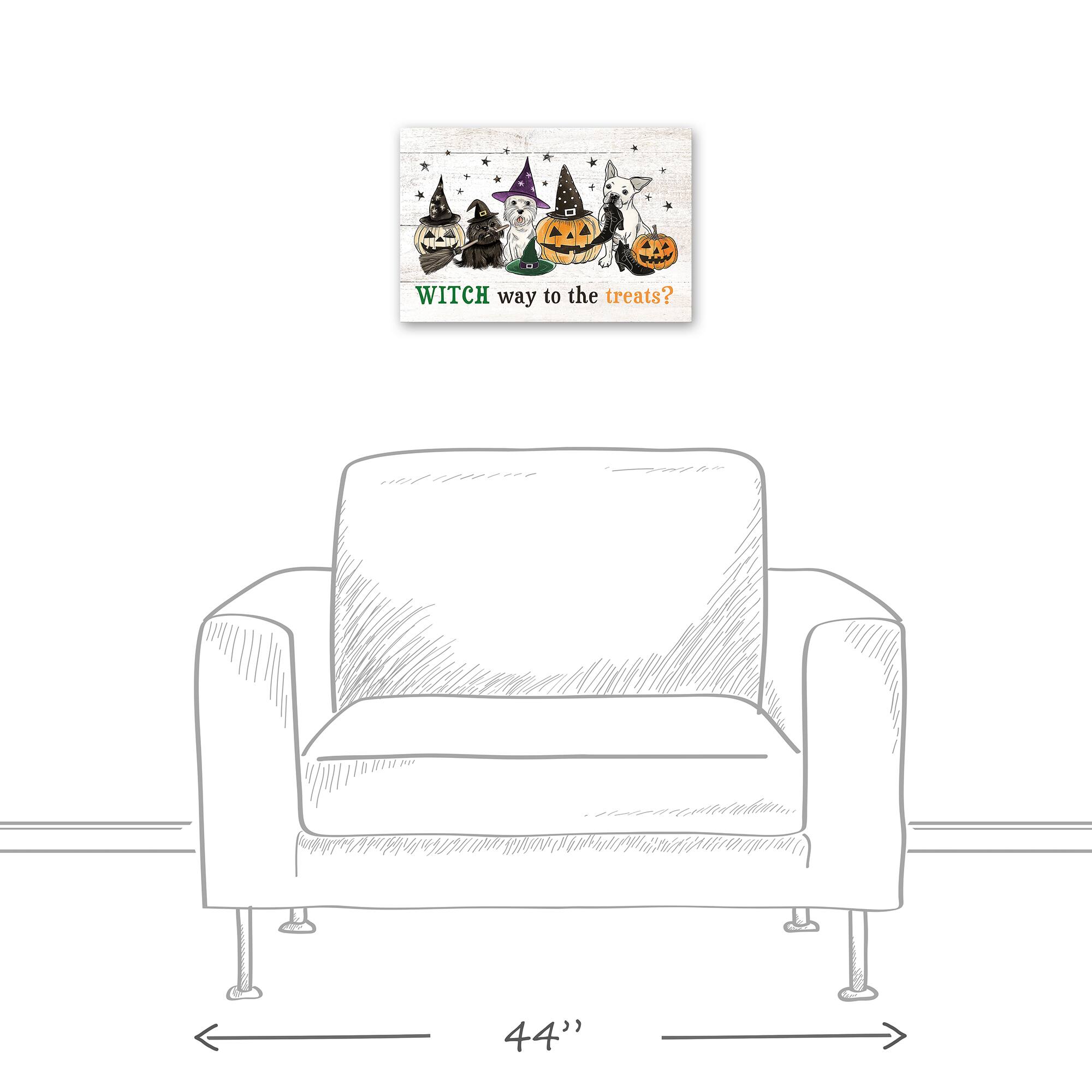 Witch Way to Treats 18" x 12' Canvas Wall Art