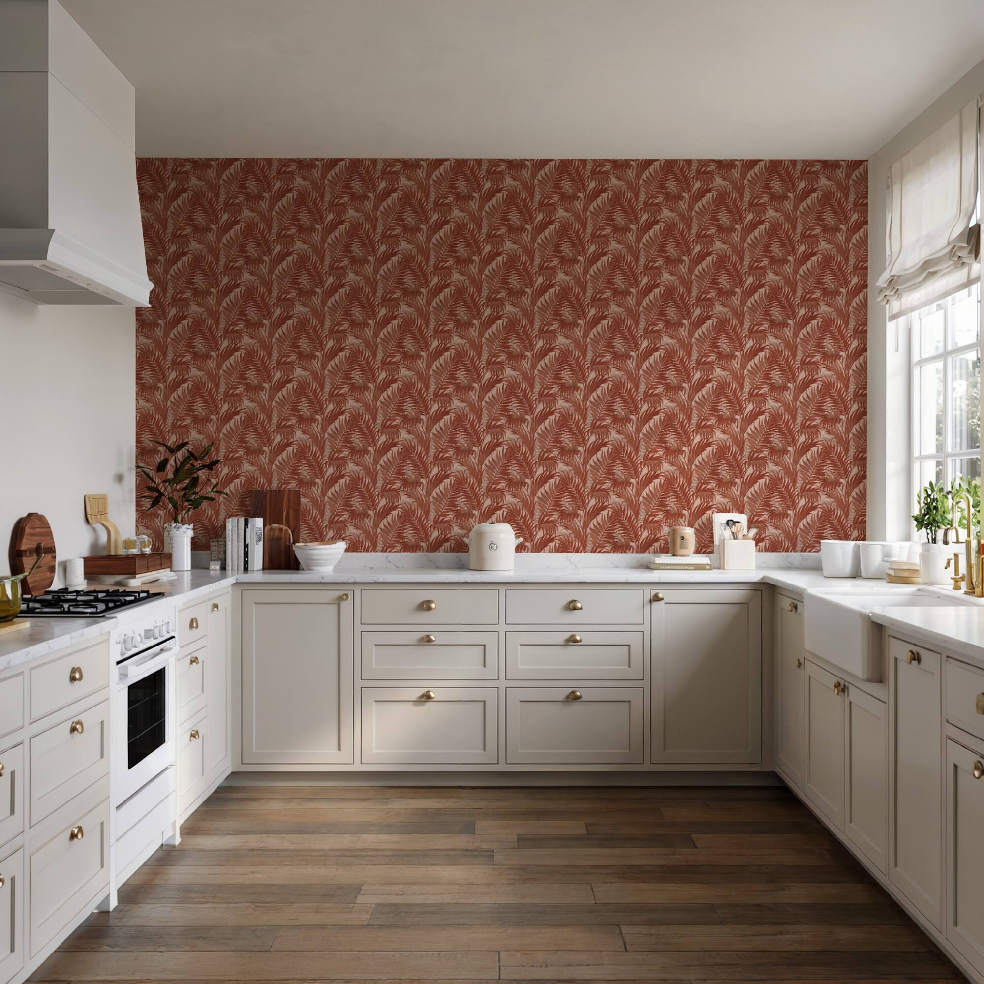 Designs Direct Embroidered Palm Wallpaper
