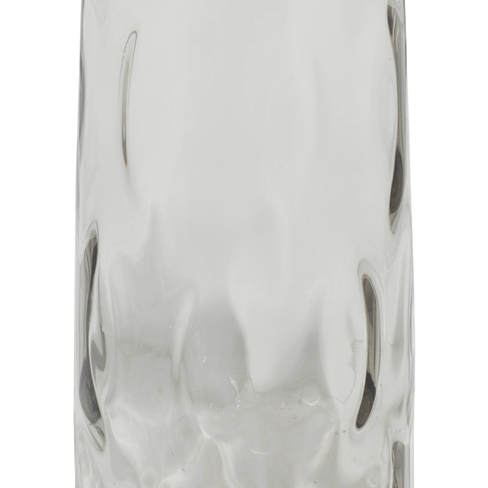 15" Gray Coastal Glass Vase