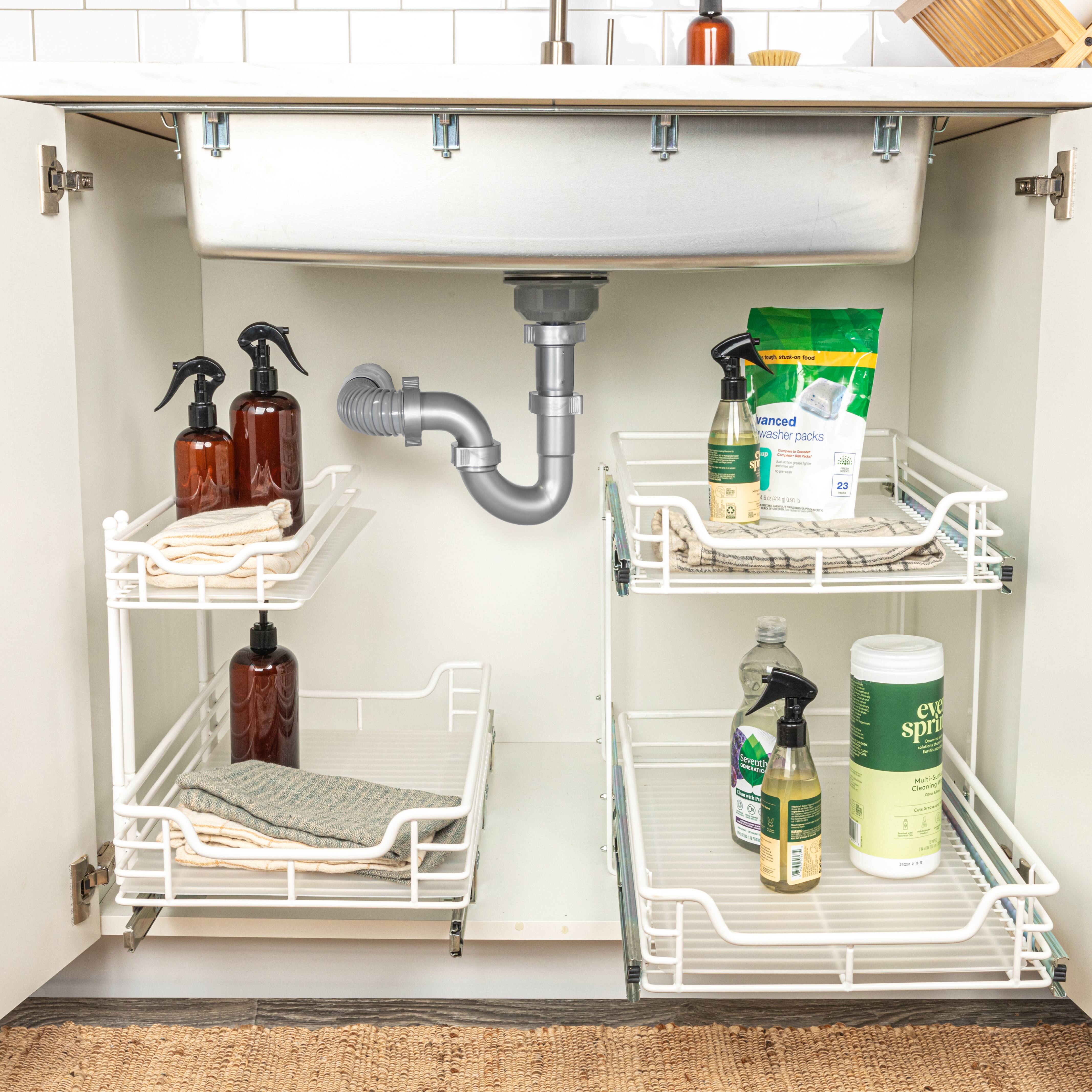 Household Essentials Glidez 2-Tier Cabinet Organizer